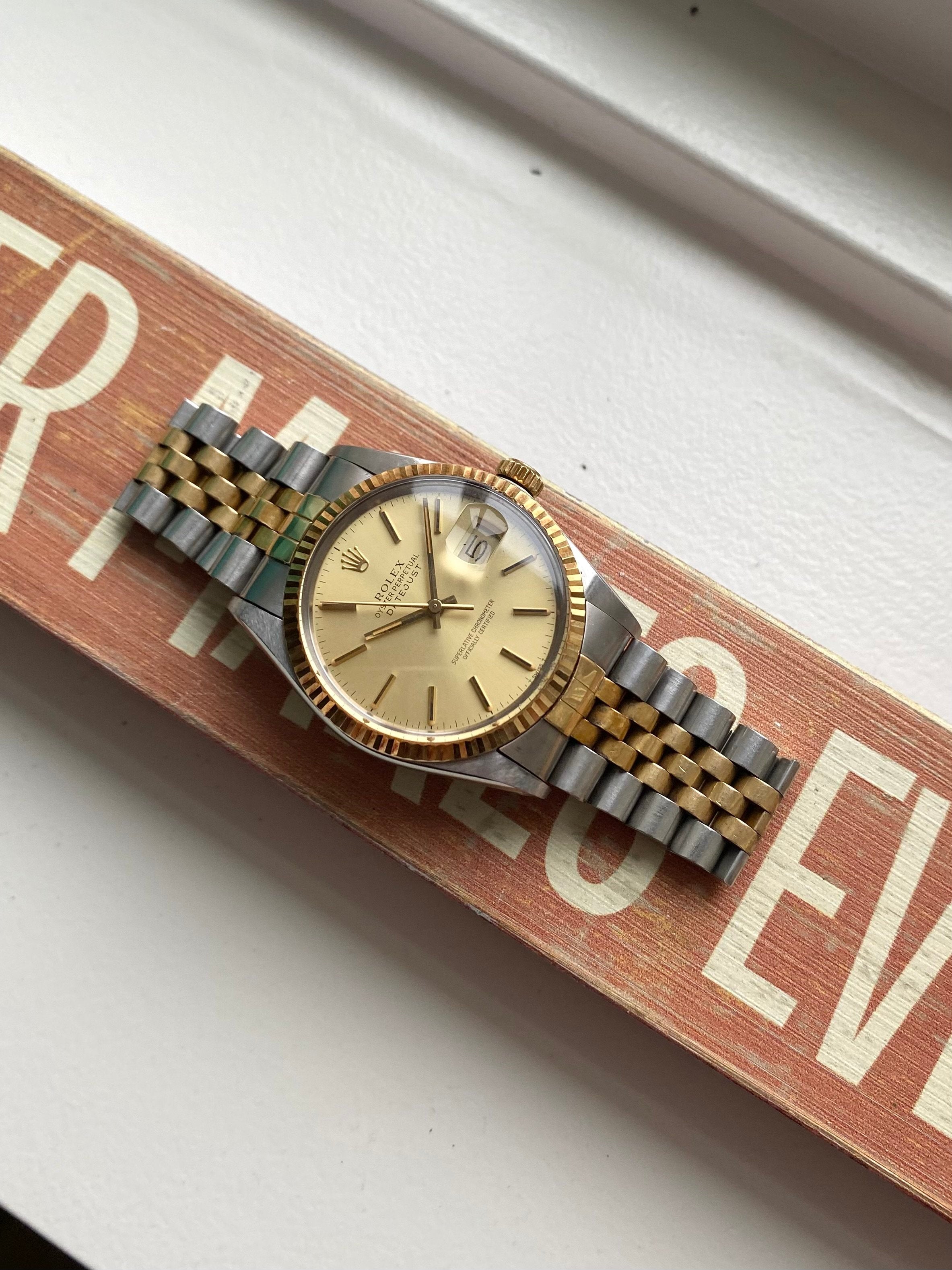 Rolex Datejust 16013 - Two Tone Champagne