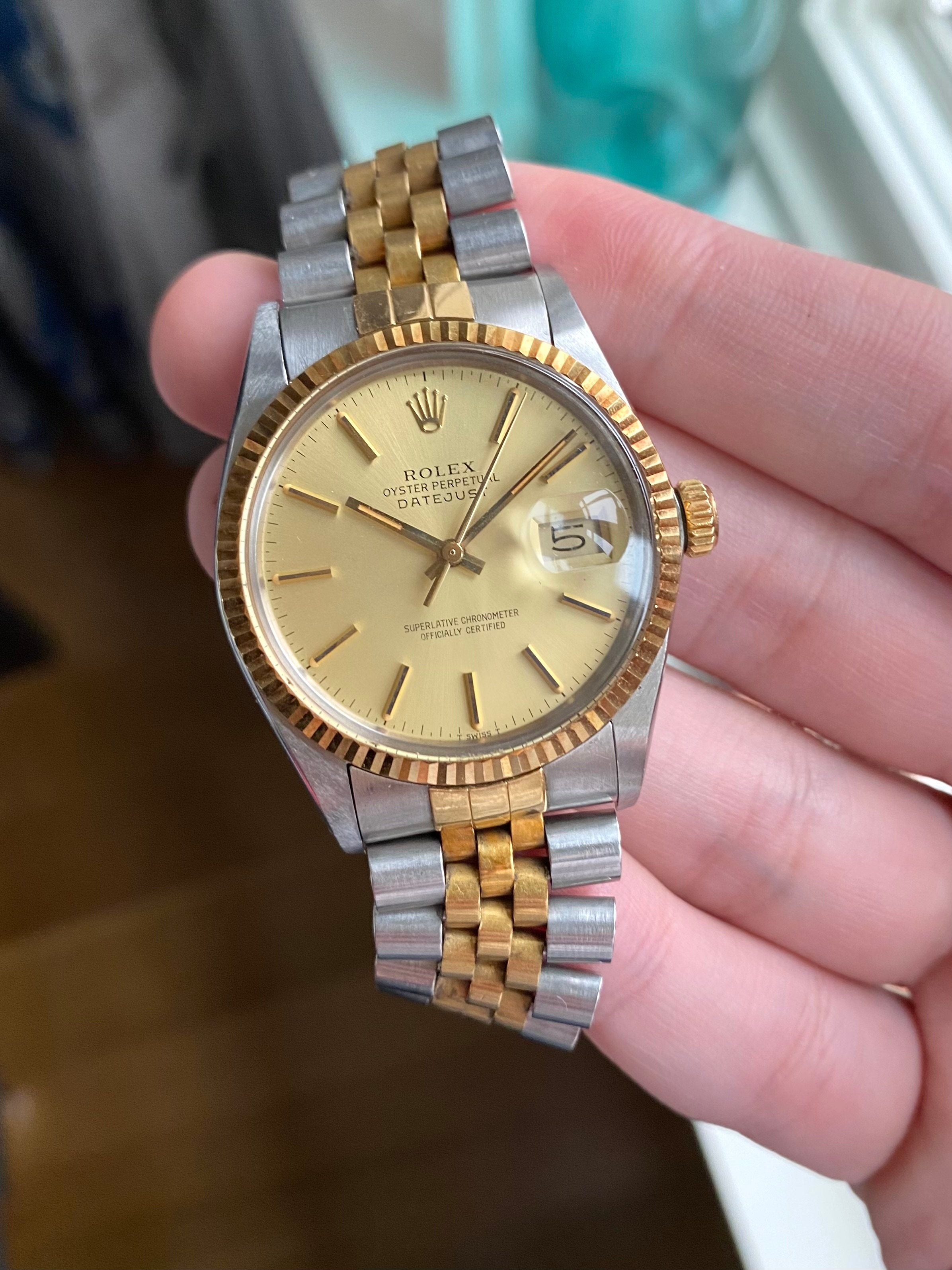 Rolex Datejust 16013 - Two Tone Champagne