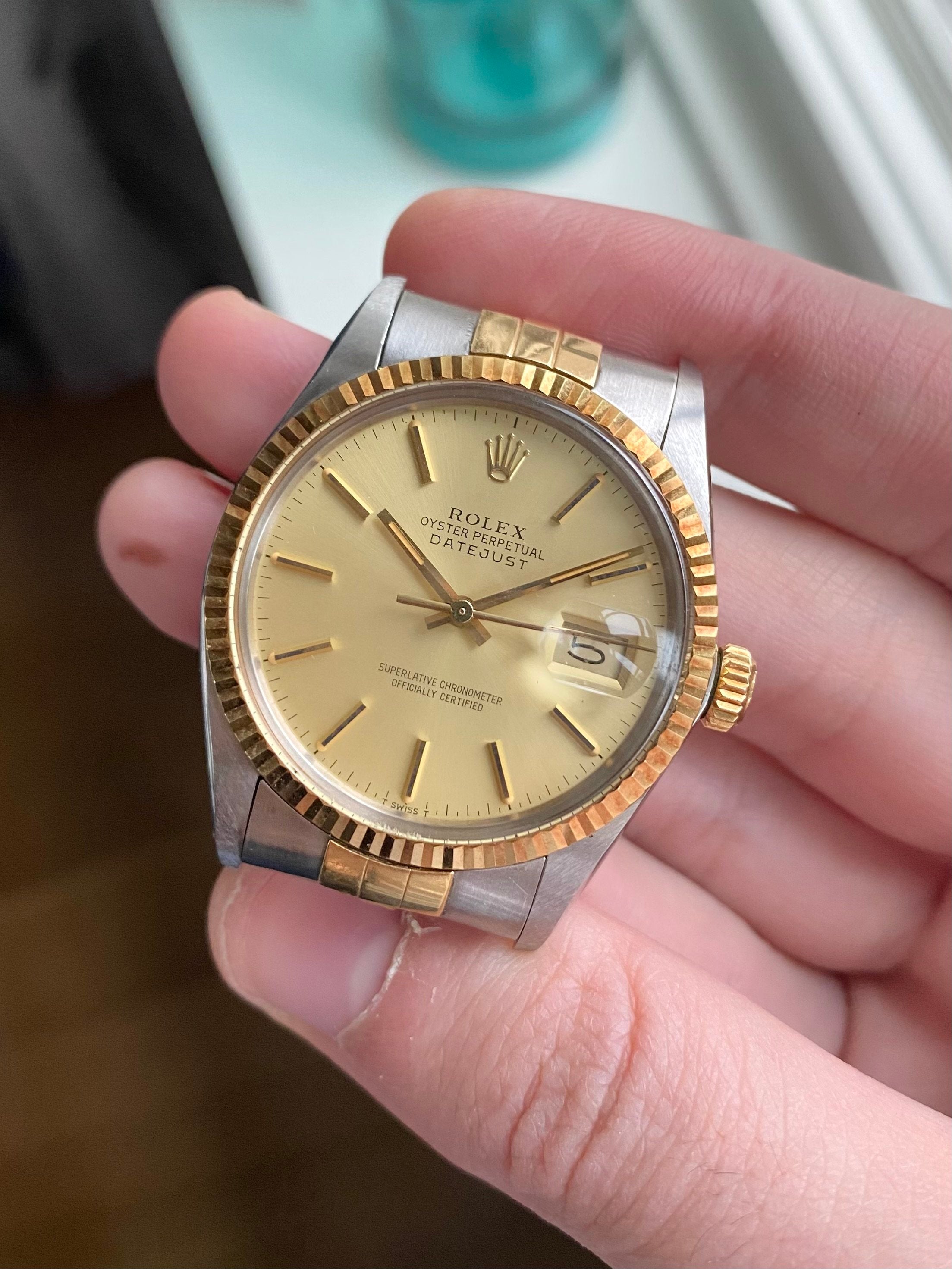 Rolex Datejust 16013 - Two Tone Champagne