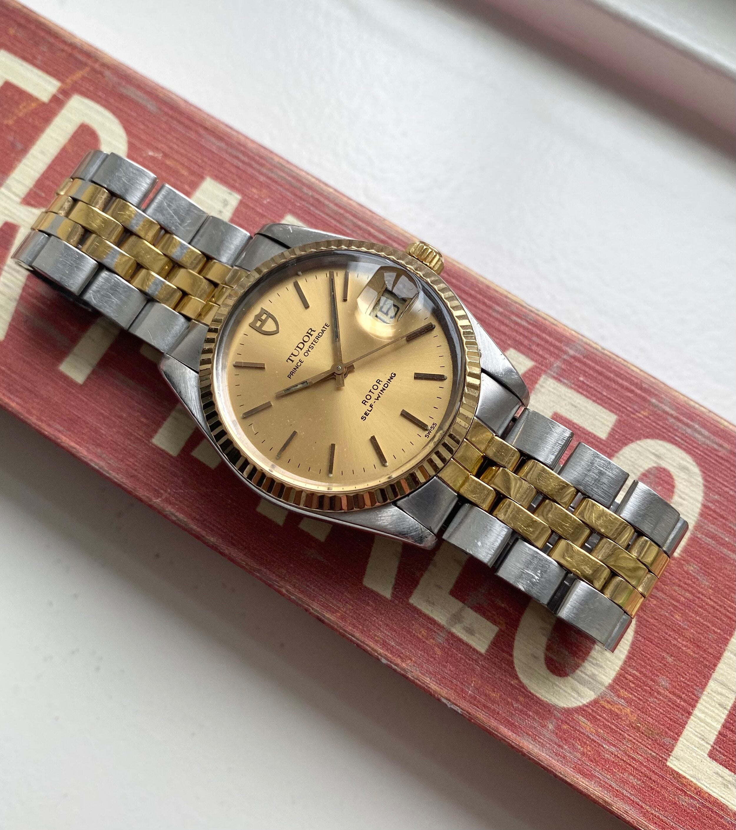 Tudor Prince Oysterdate — Two-tone