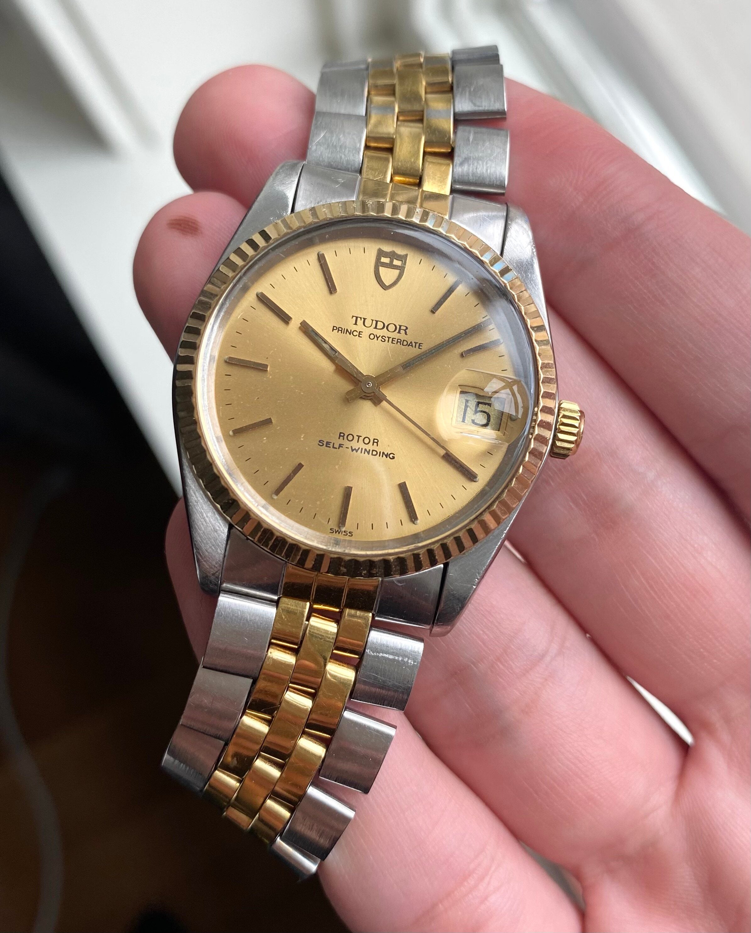 Tudor Prince Oysterdate — Two-tone