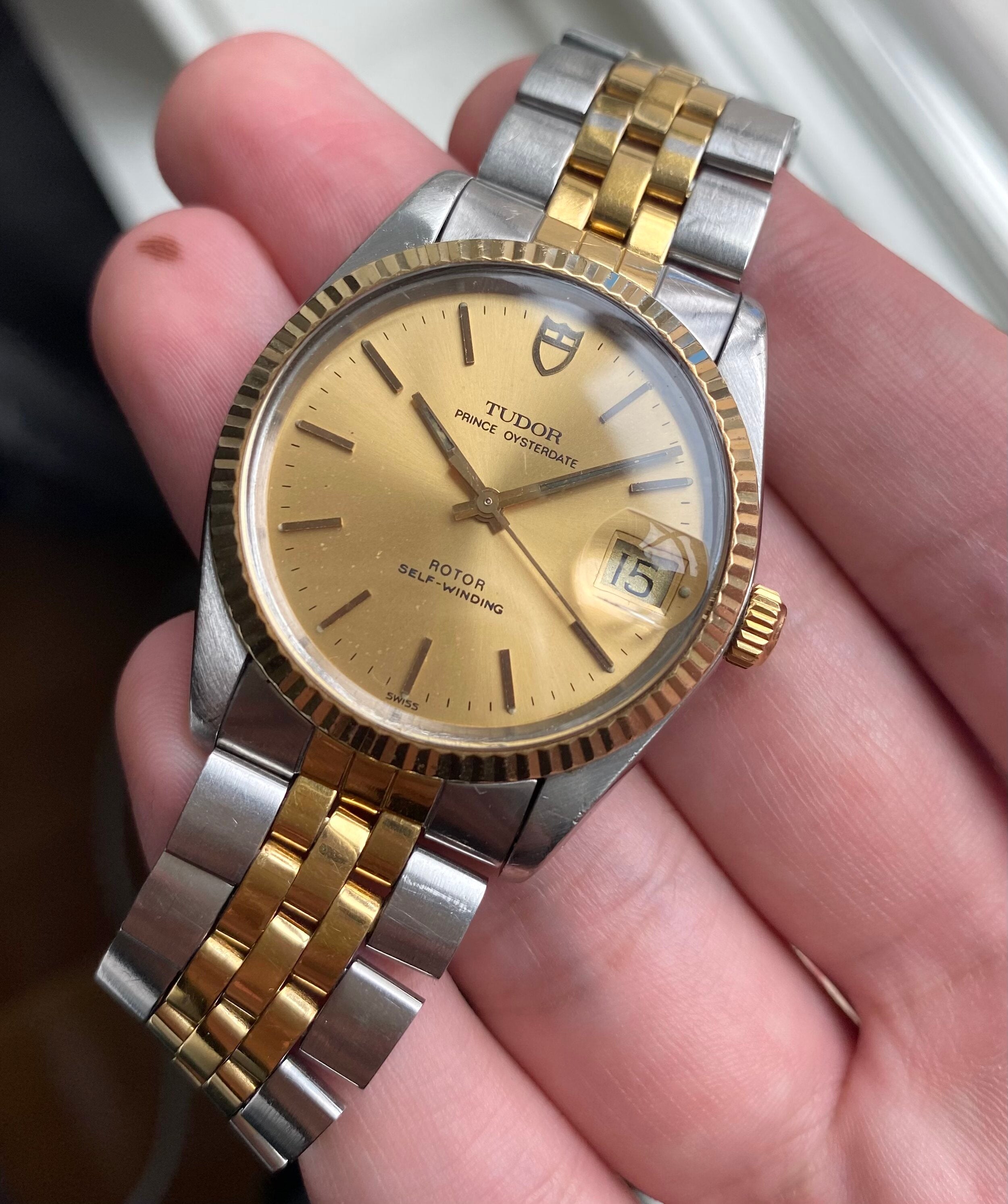 Tudor Prince Oysterdate — Two-tone