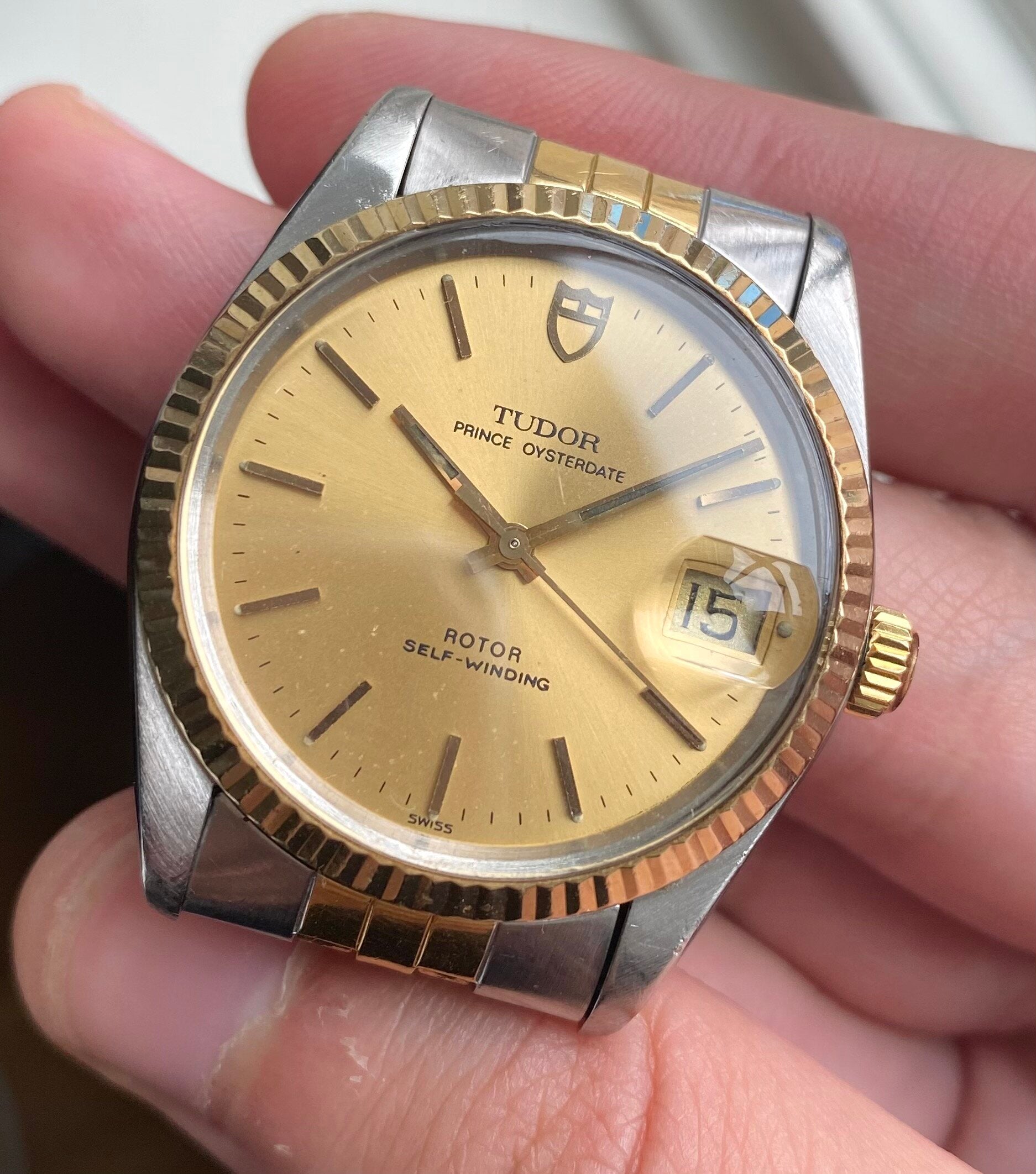 Tudor Prince Oysterdate — Two-tone