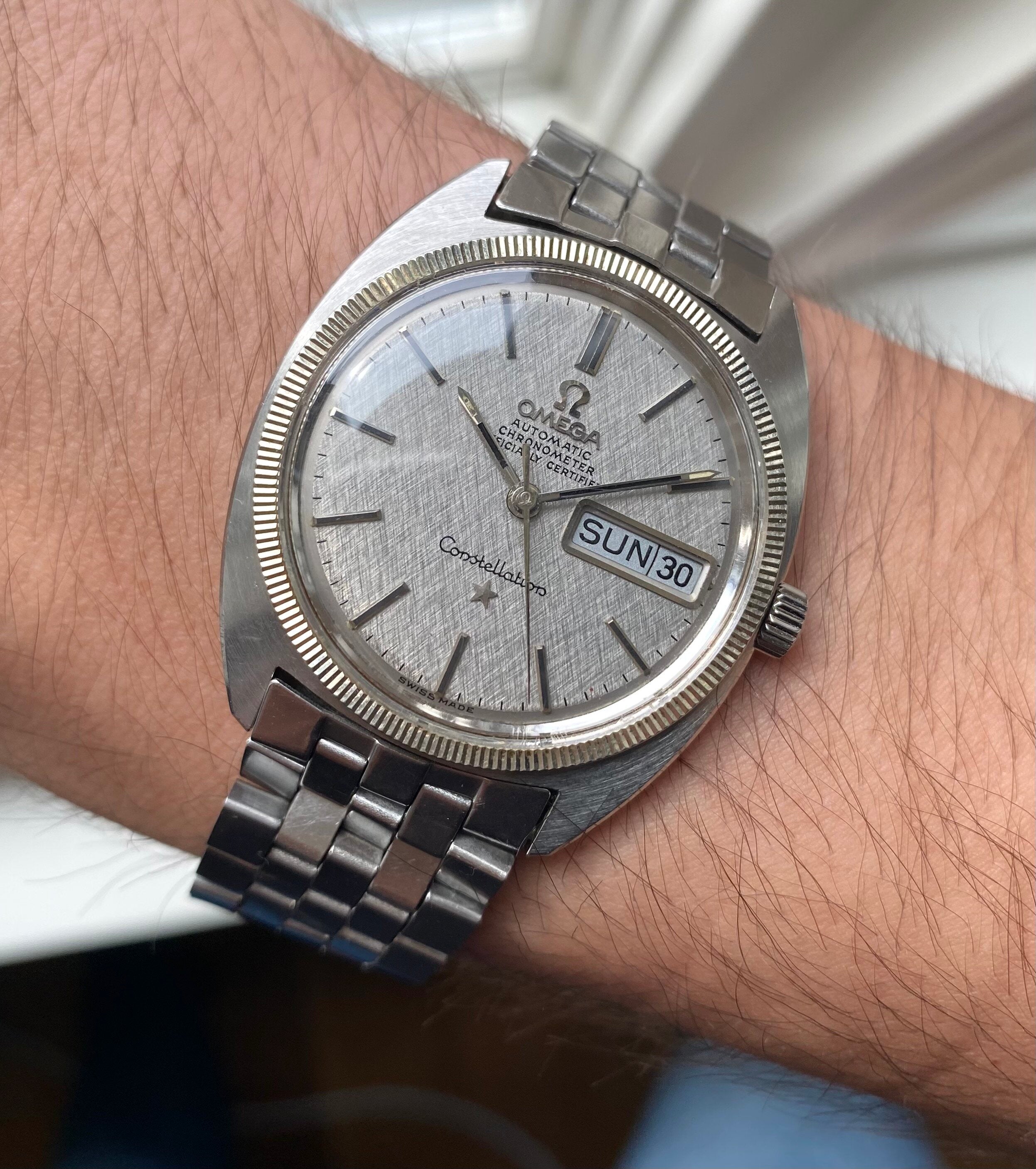 Omega Constellation Day-date — Linen Dial