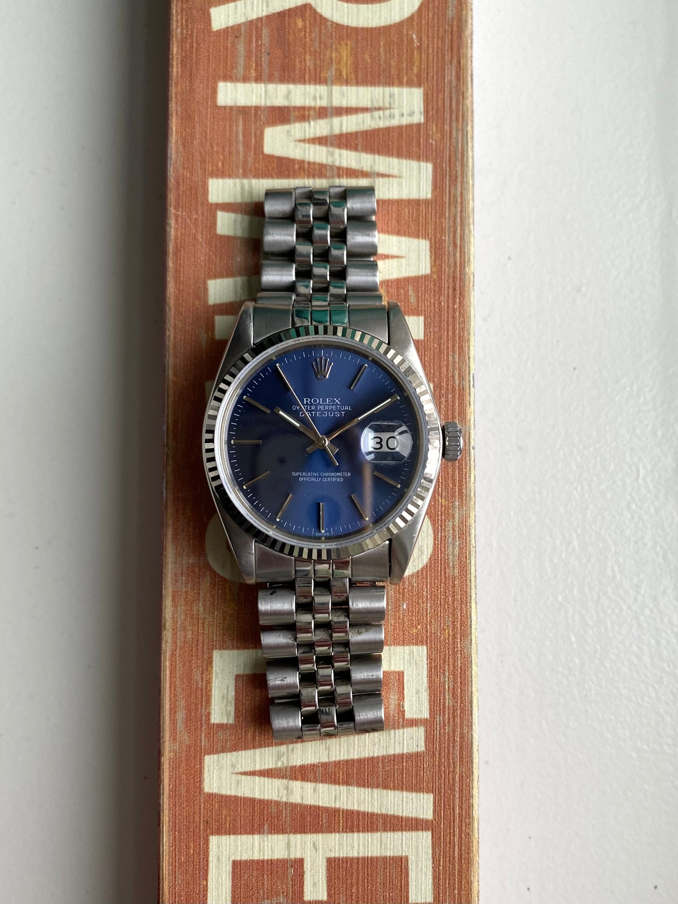 Rolex Datejust 16014 - Sunburst Blue