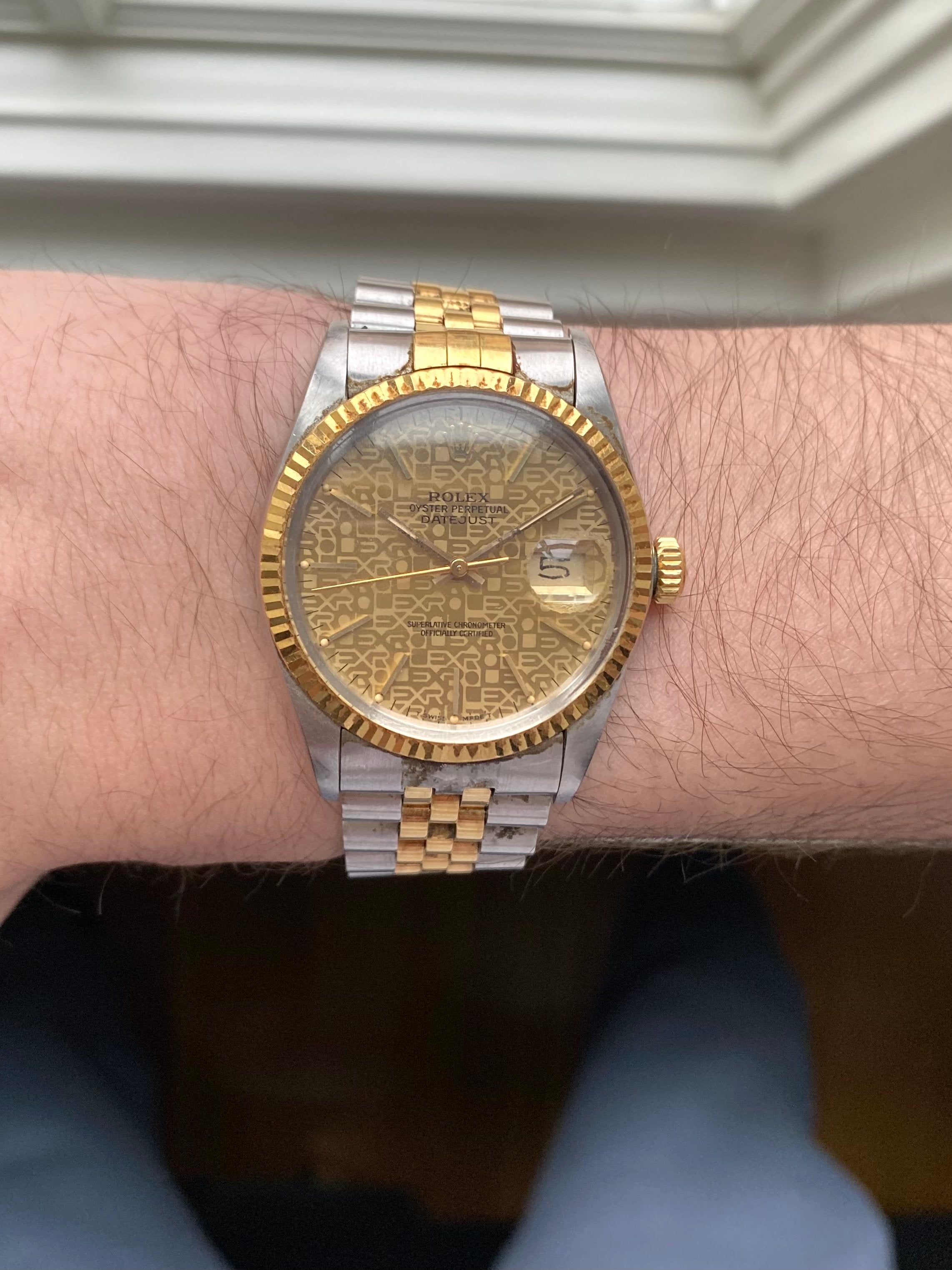 Rolex Datejust 16013 - Champagne Jubilee Dial