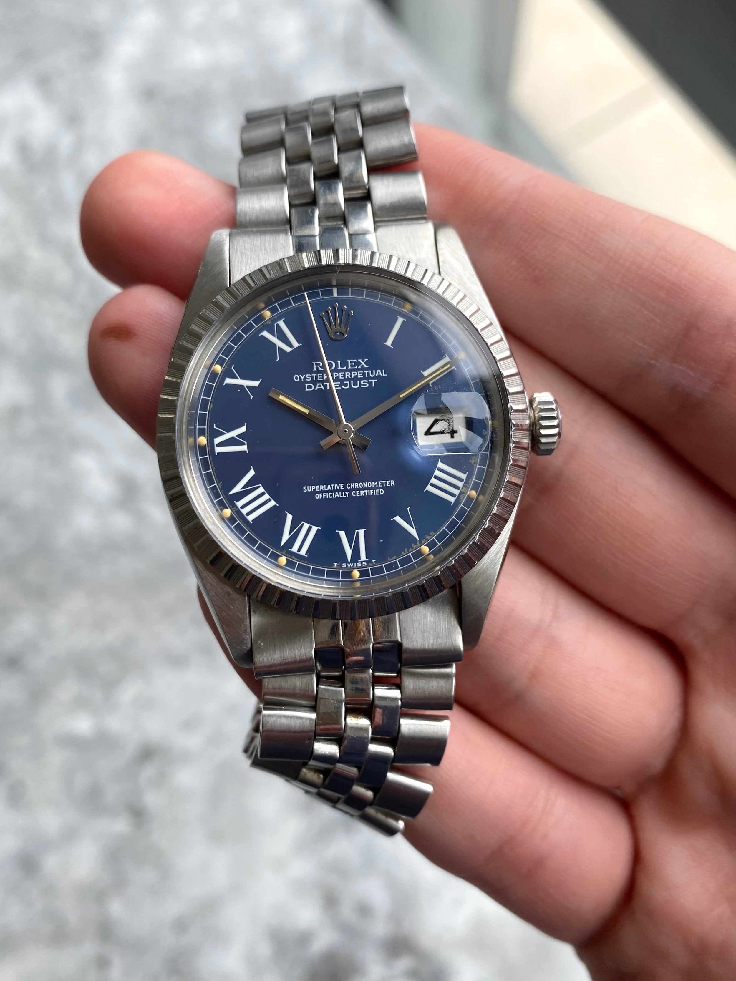 Rolex Datejust 1603 - Blue Buckley.