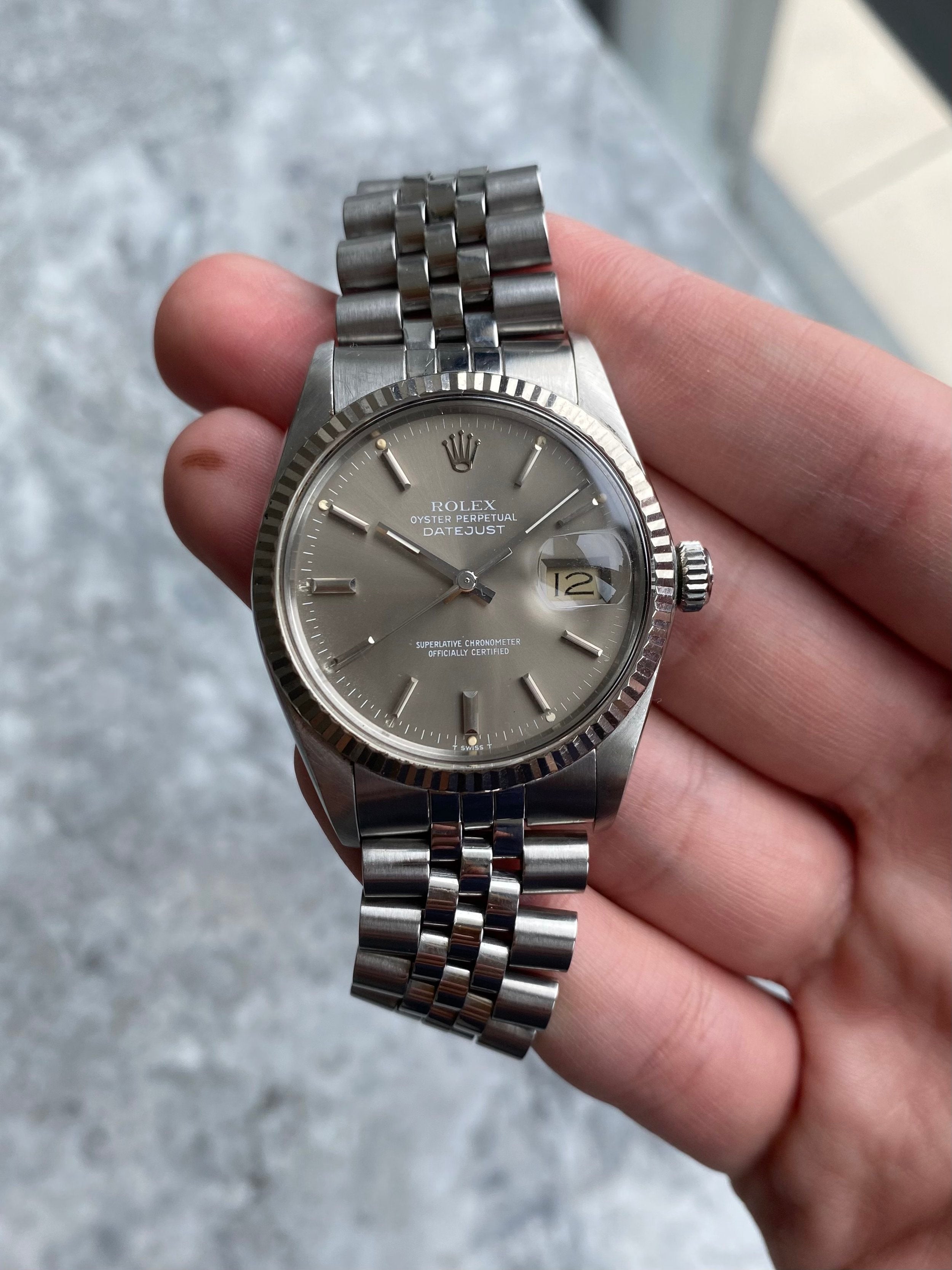 Rolex Datejust 16014 - Grey Dial.