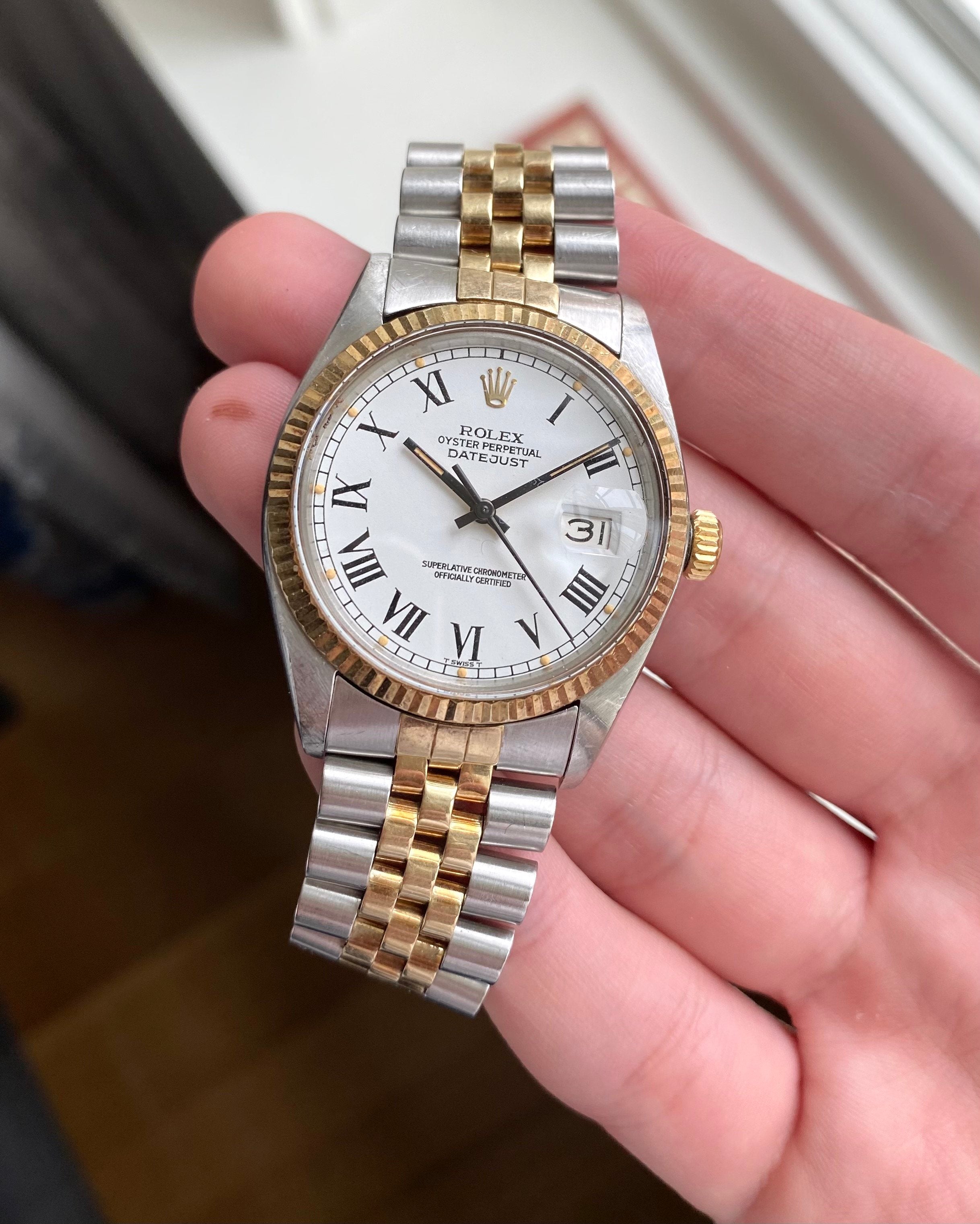 Rolex Datejust 16013 — Two Tone Buckley Dial