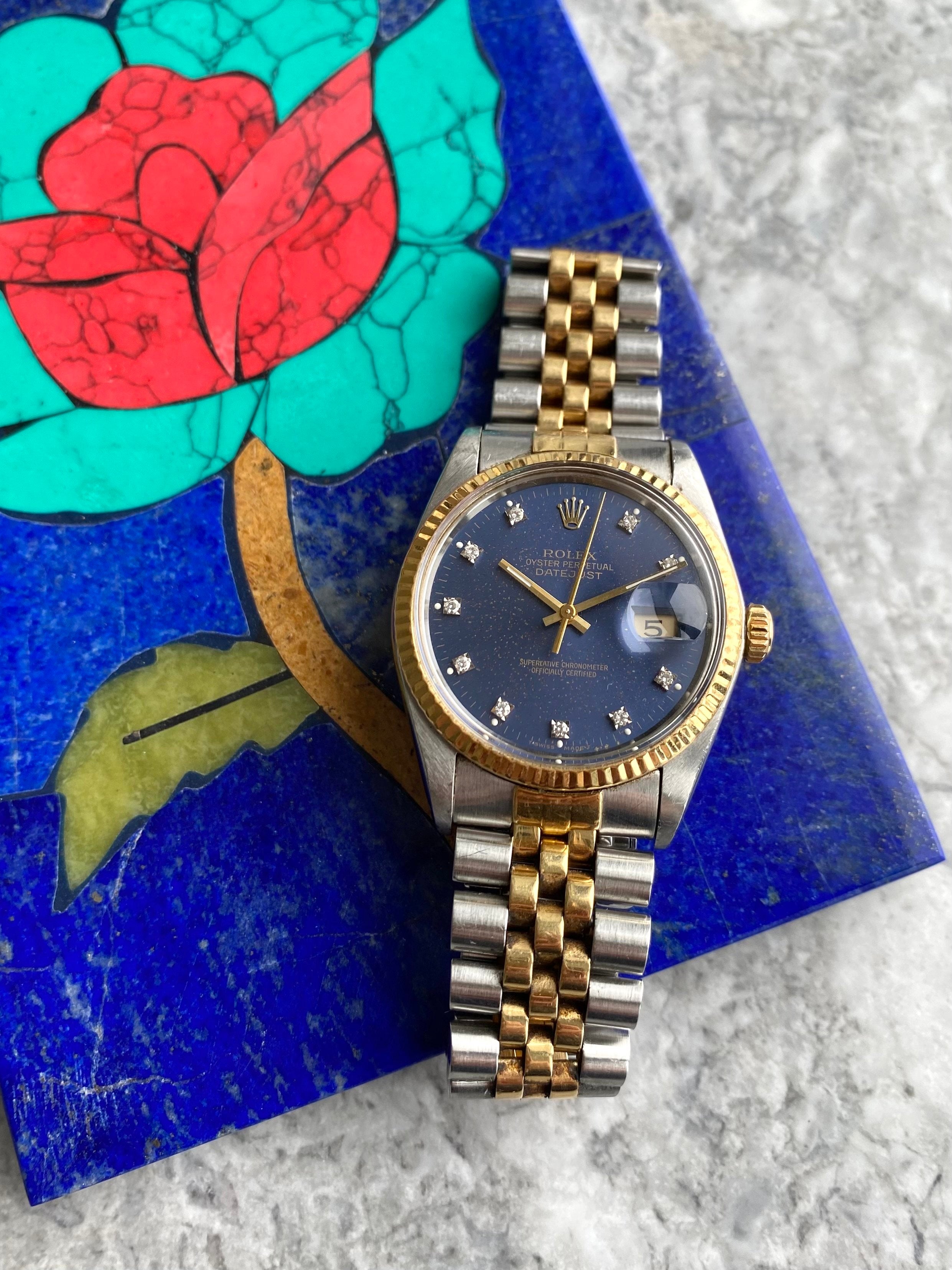 Rolex Datejust 16013 - Purple Diamond Dial.