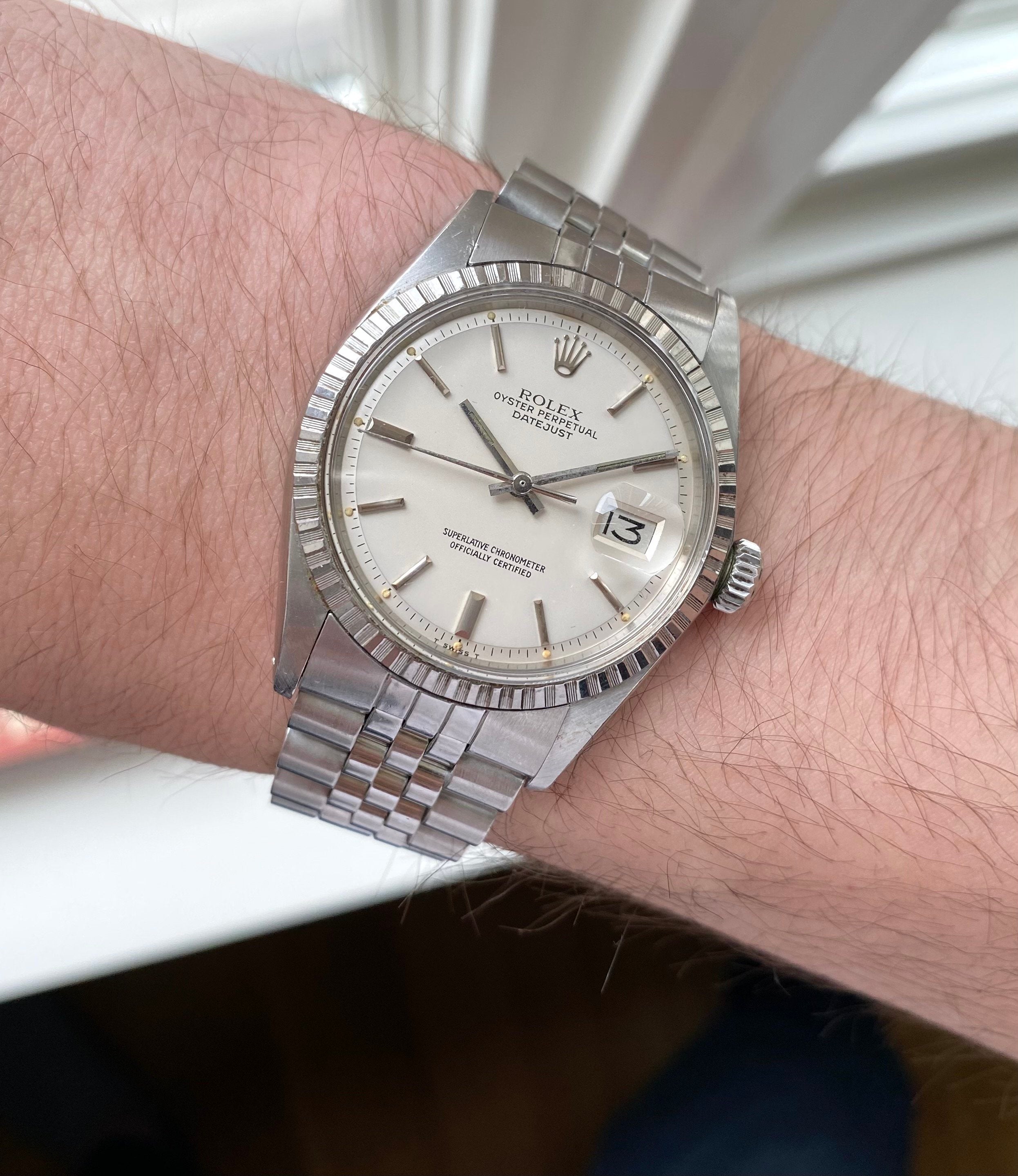 Rolex Datejust 1603 - Matte White.