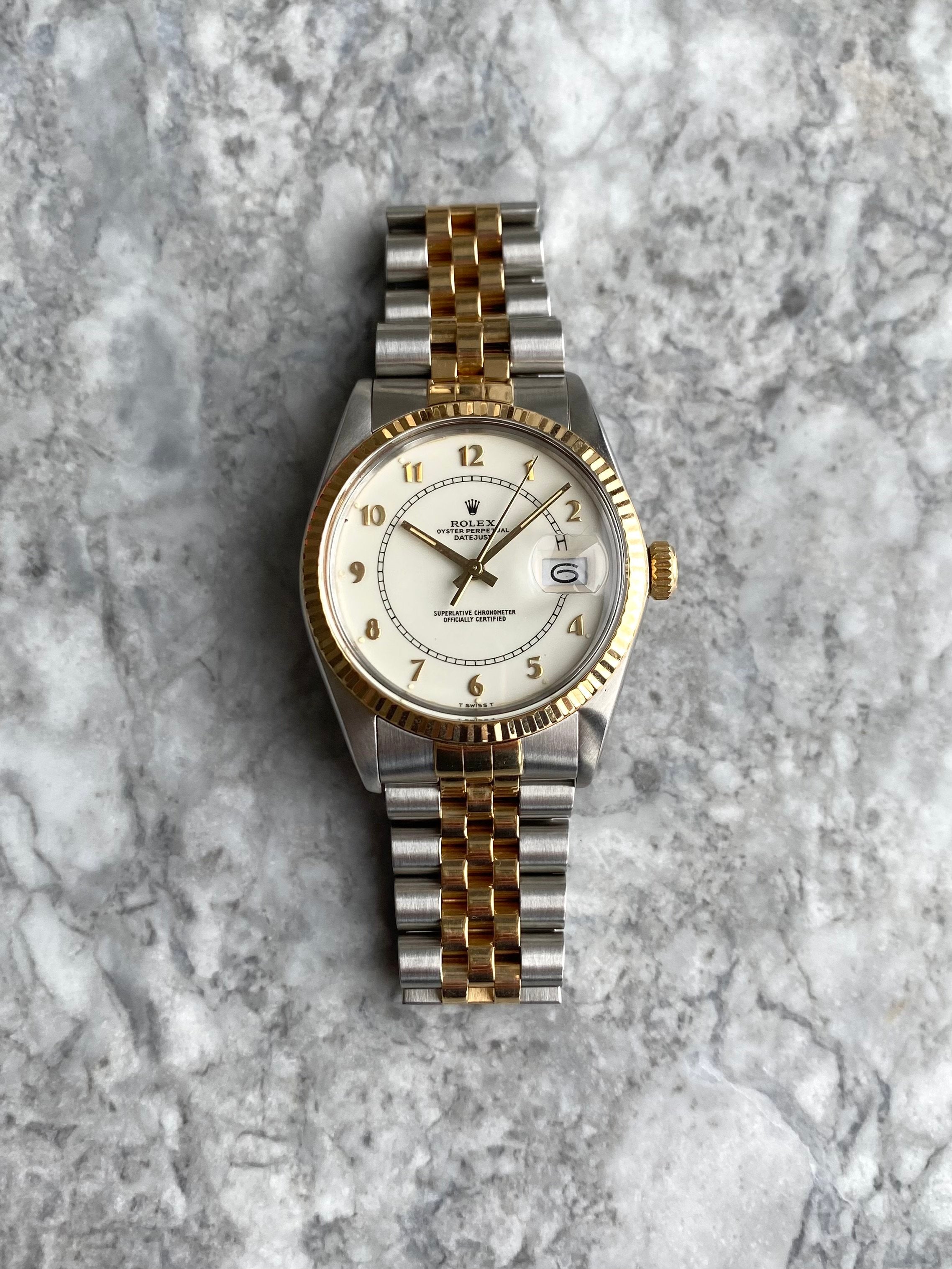 Rolex Datejust 16013 - White Boiler Gage.