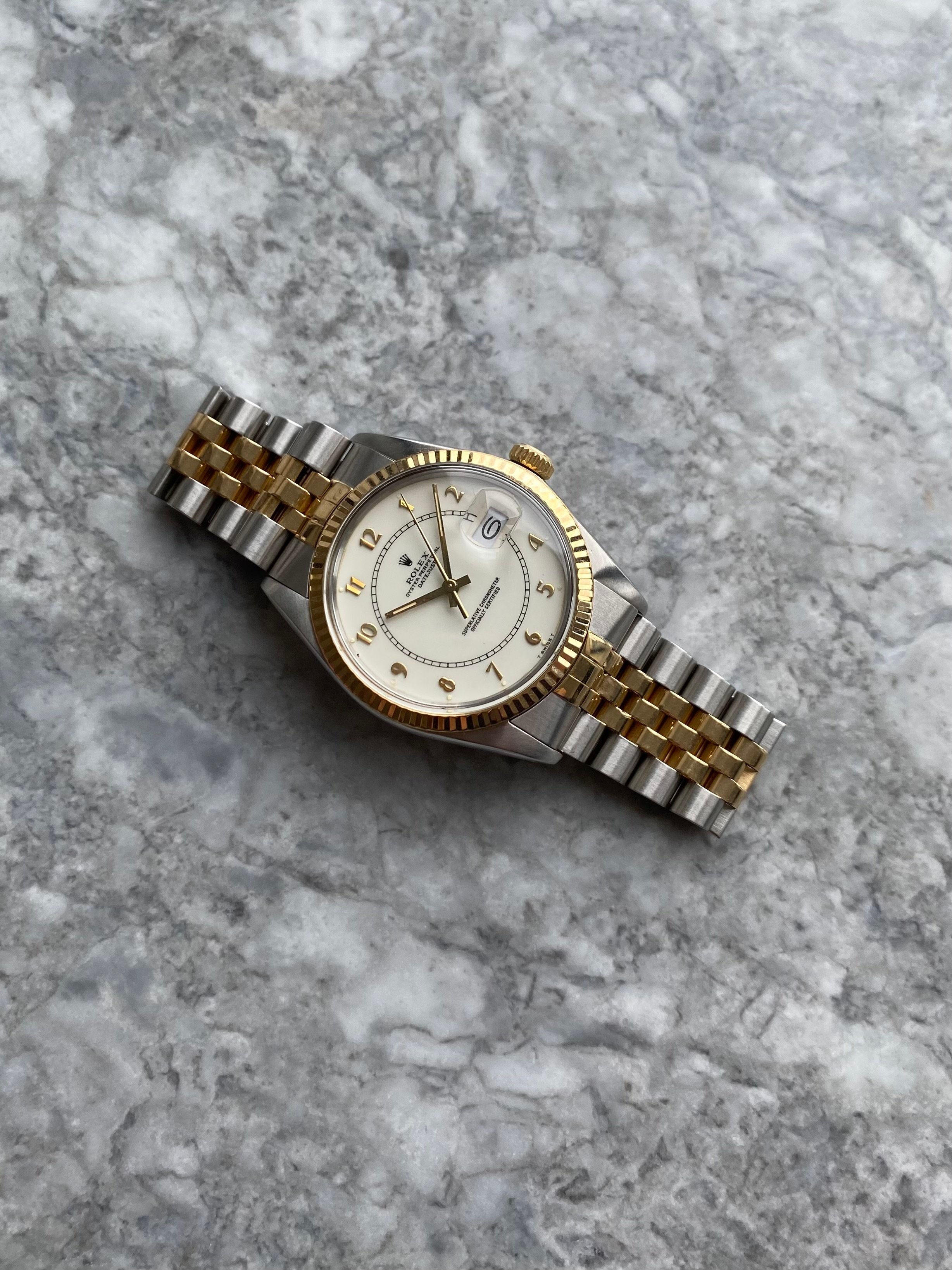 Rolex Datejust 16013 - White Boiler Gage.