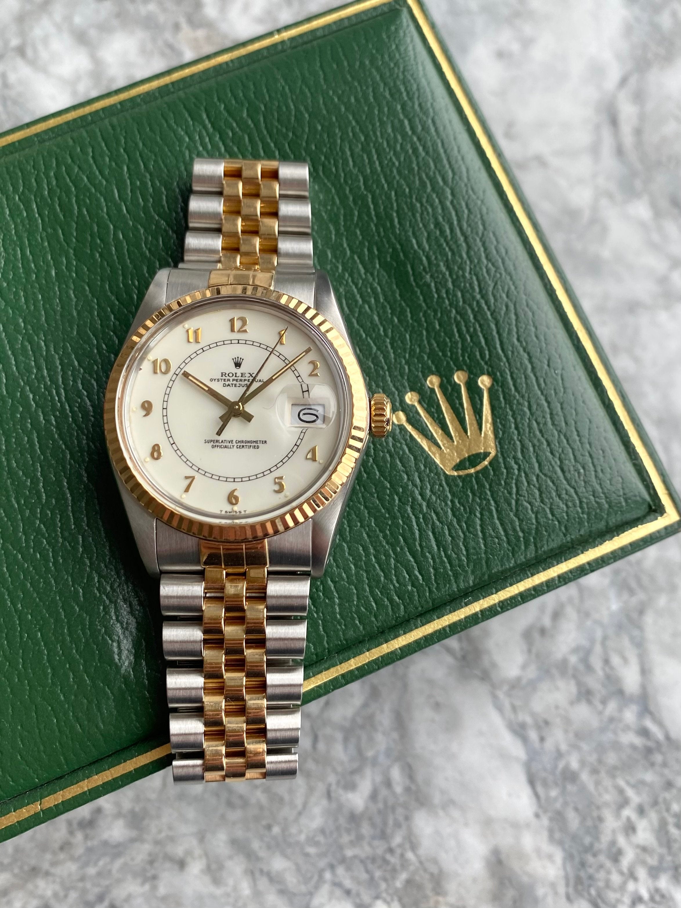 Rolex Datejust 16013 - White Boiler Gage.