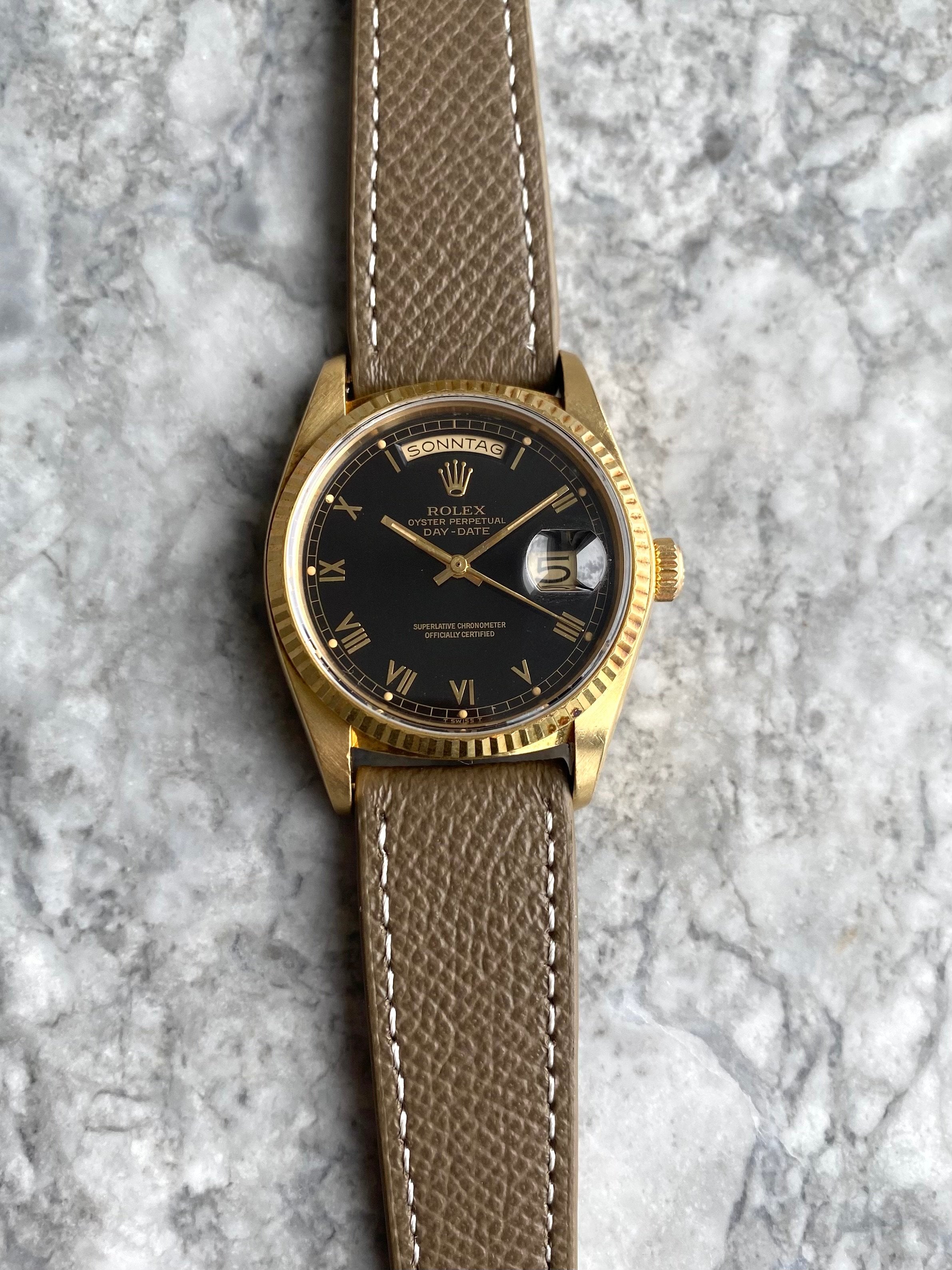 Rolex Daydate 18038 - Black Roman Numerals.