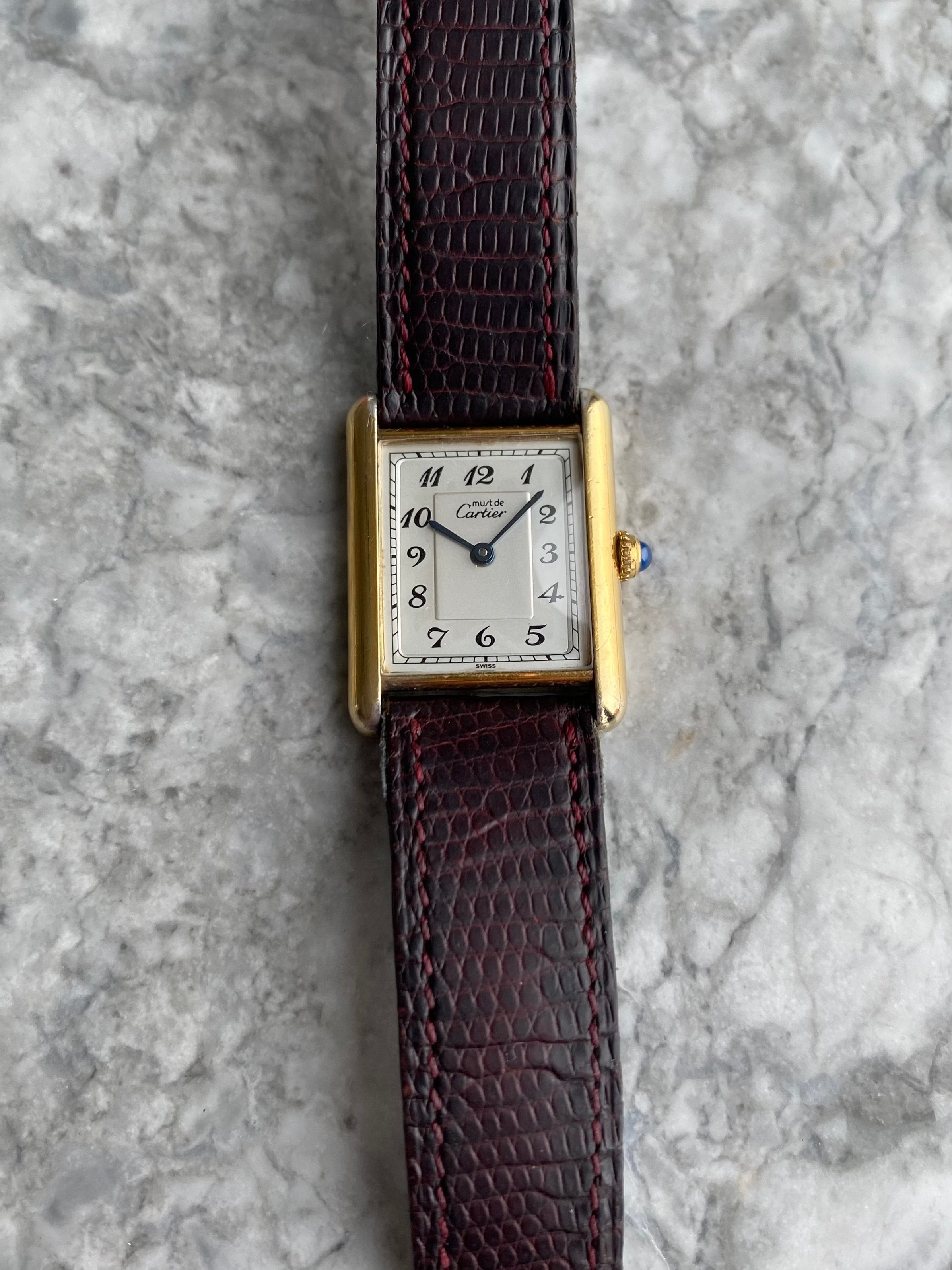 Cartier Tank - Arabic Numerals.