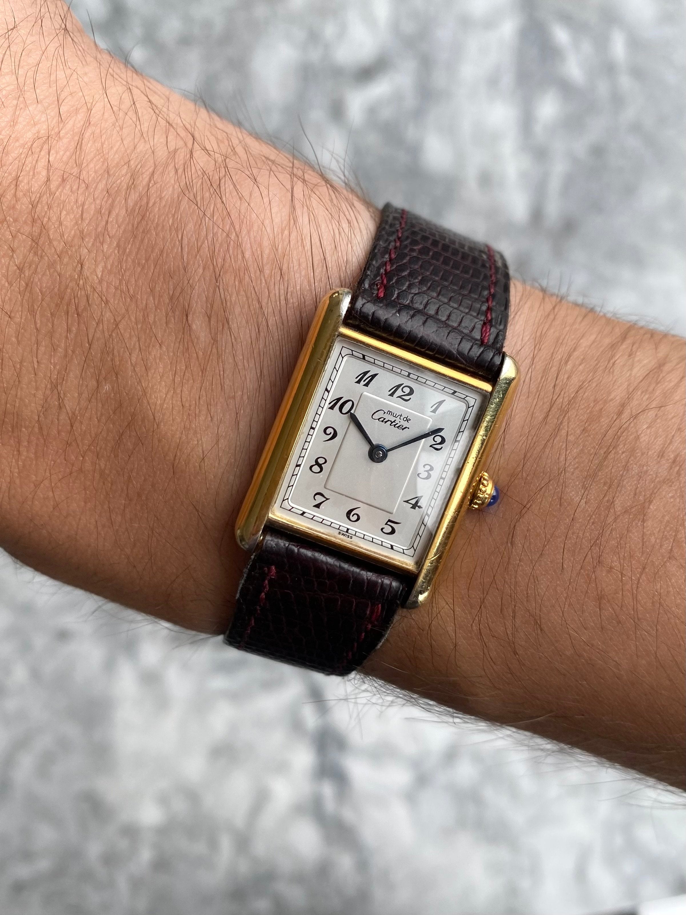 Cartier Tank - Arabic Numerals.