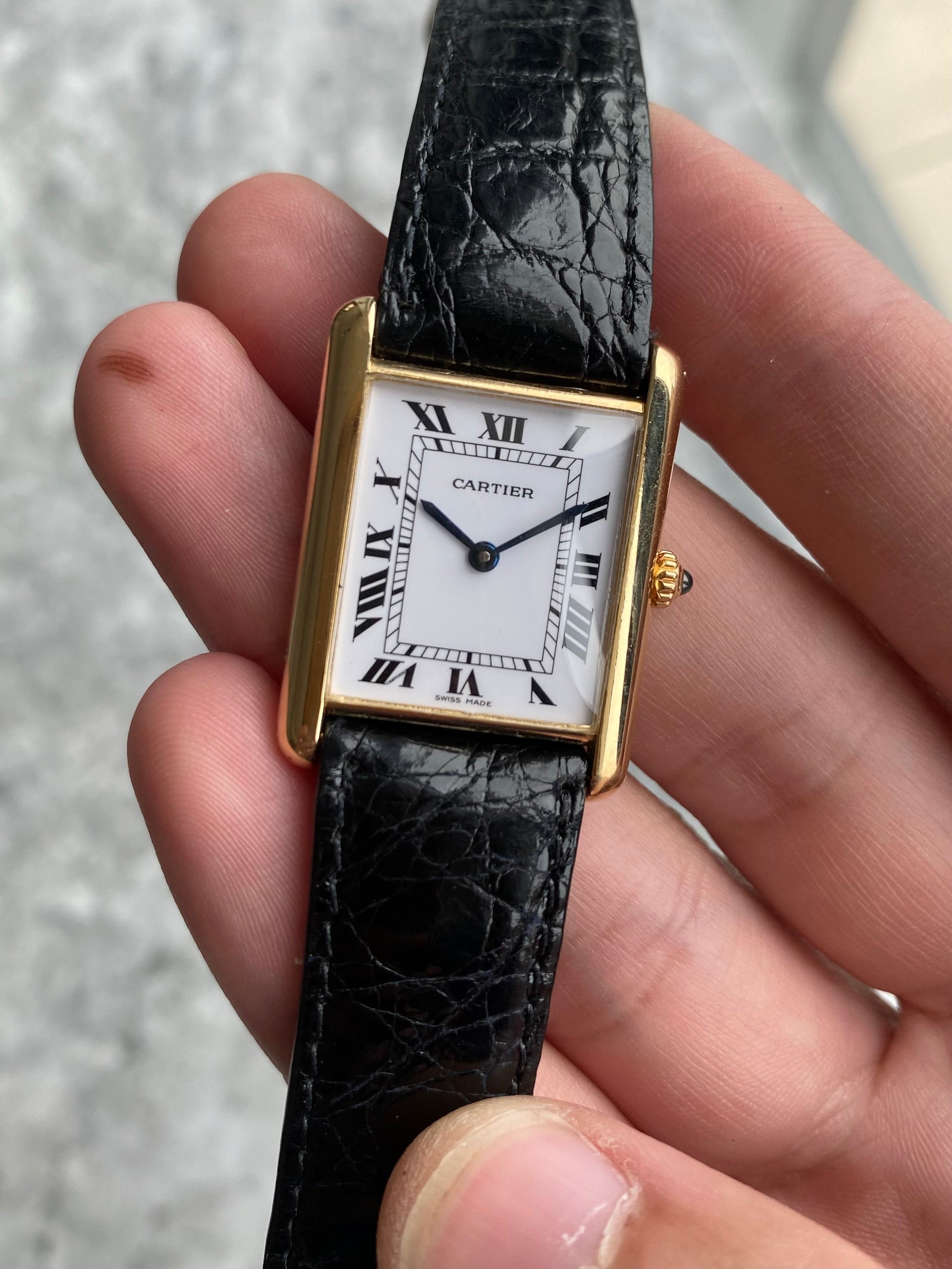 Cartier Tank Louis- 18K Yellow Gold.