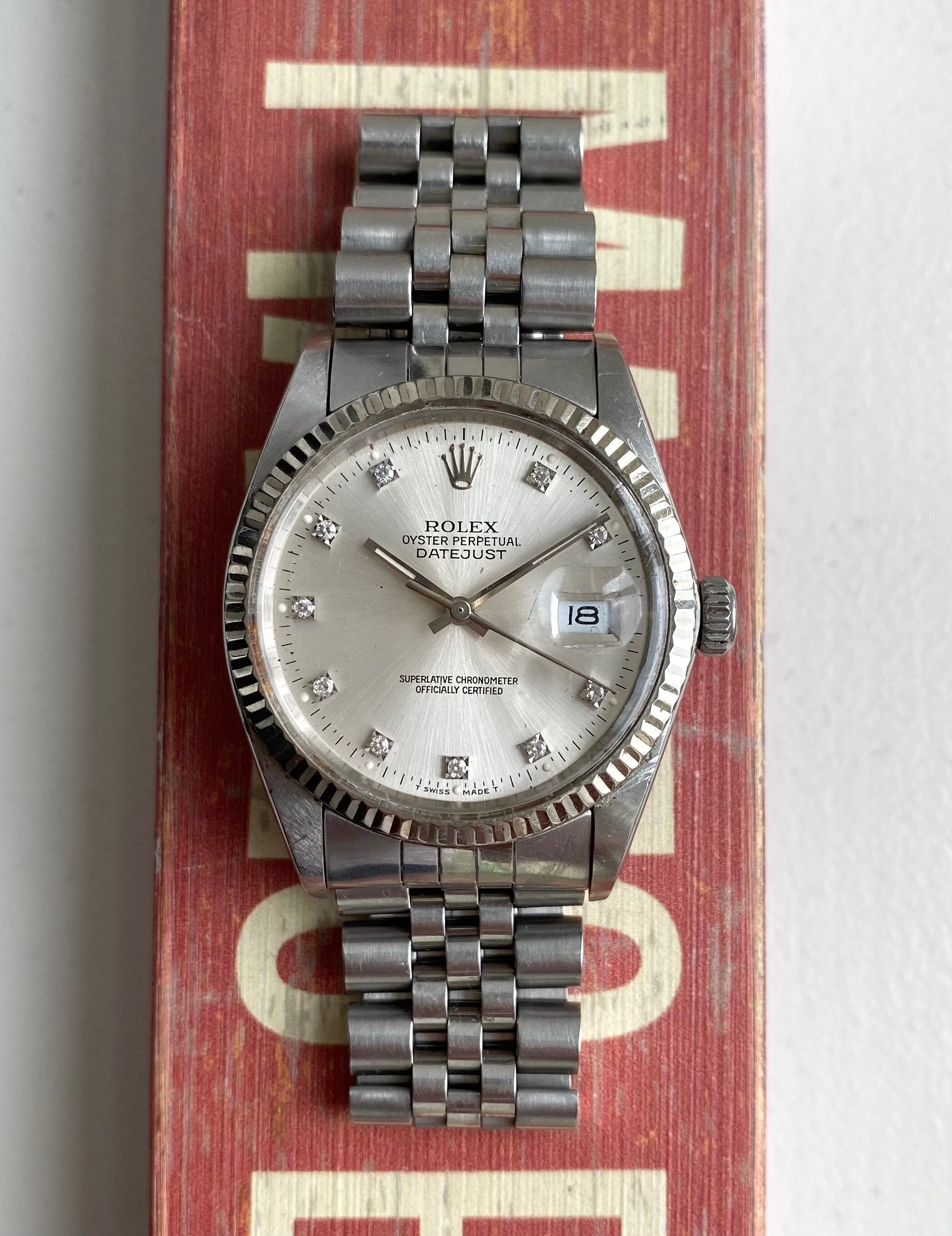 Rolex Datejust ref. 16014 — Diamond Dial