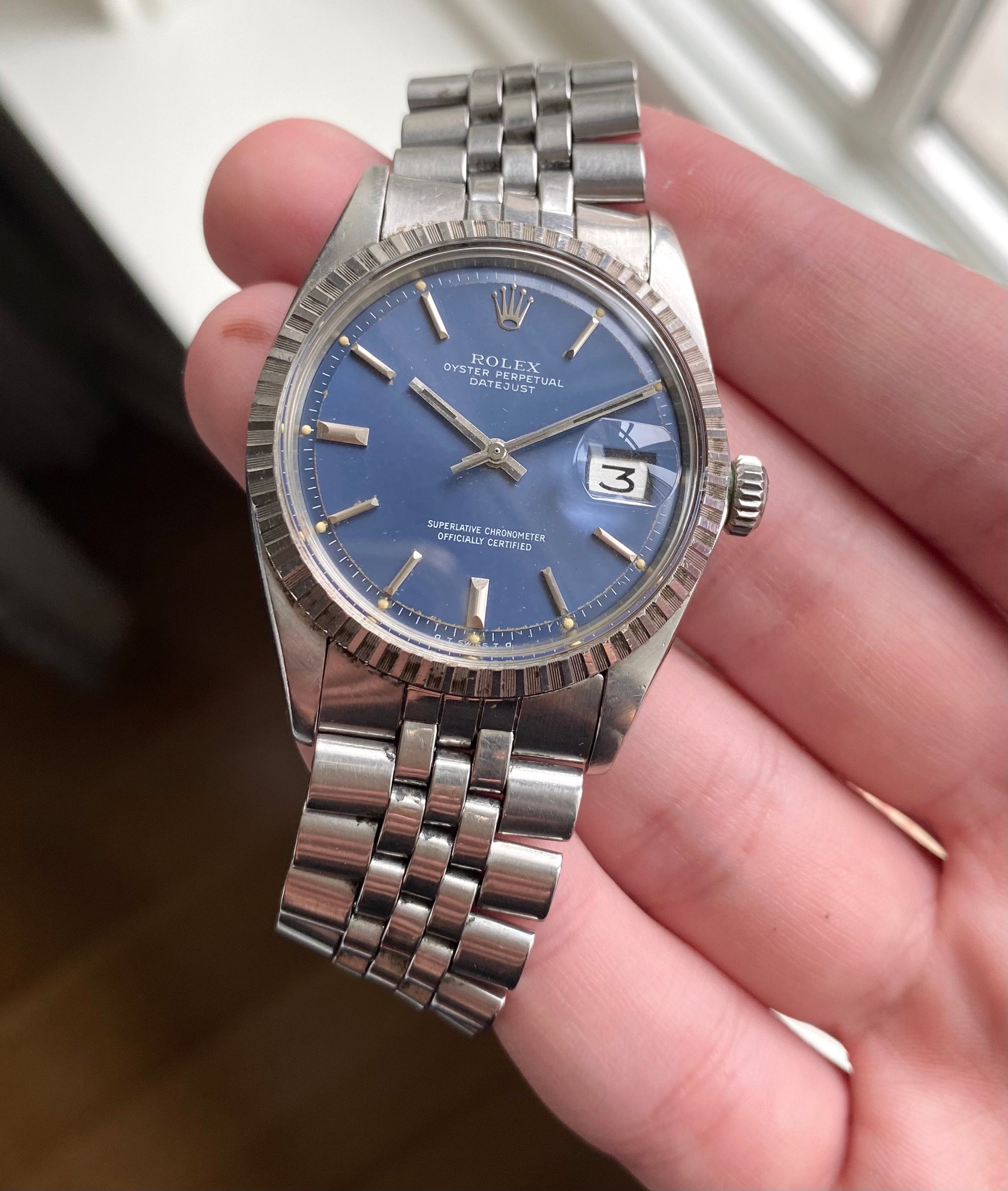 Rolex Datejust ref. 1603 — Blue Sigma