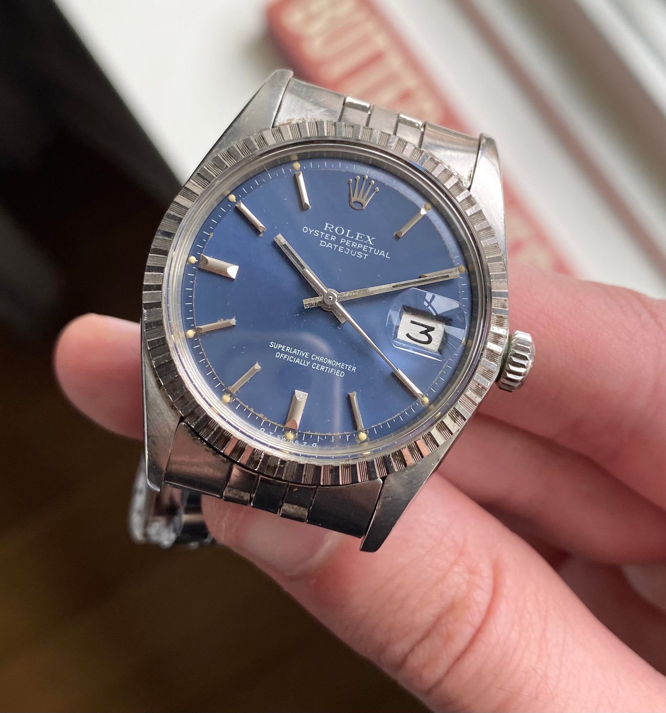 Rolex Datejust ref. 1603 — Blue Sigma