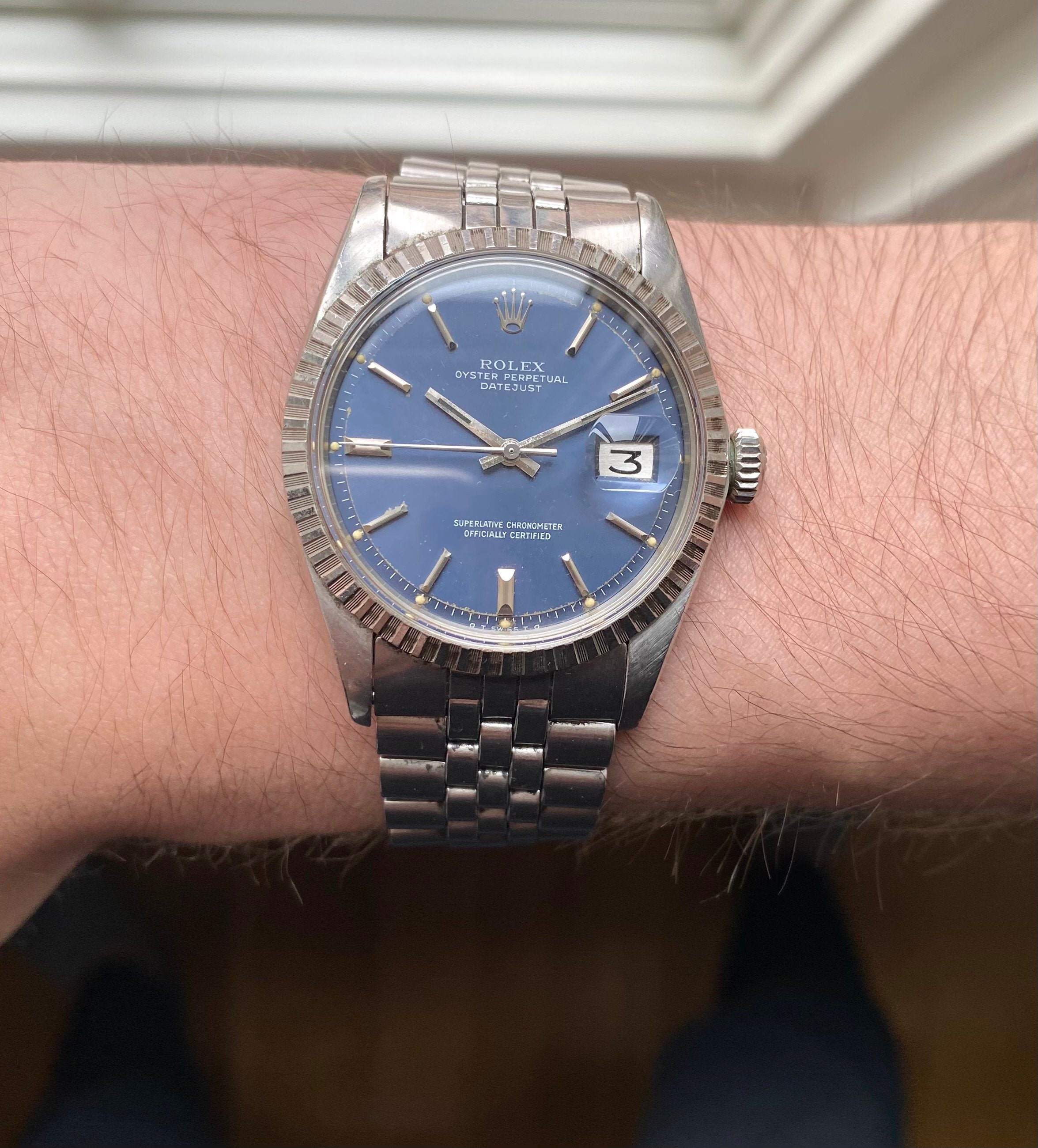 Rolex Datejust ref. 1603 — Blue Sigma