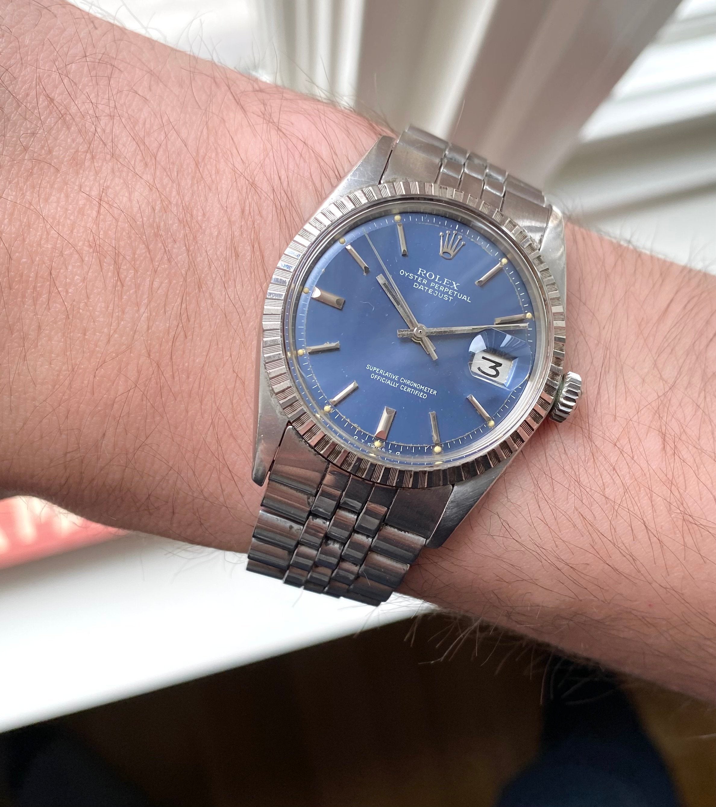 Rolex Datejust ref. 1603 — Blue Sigma