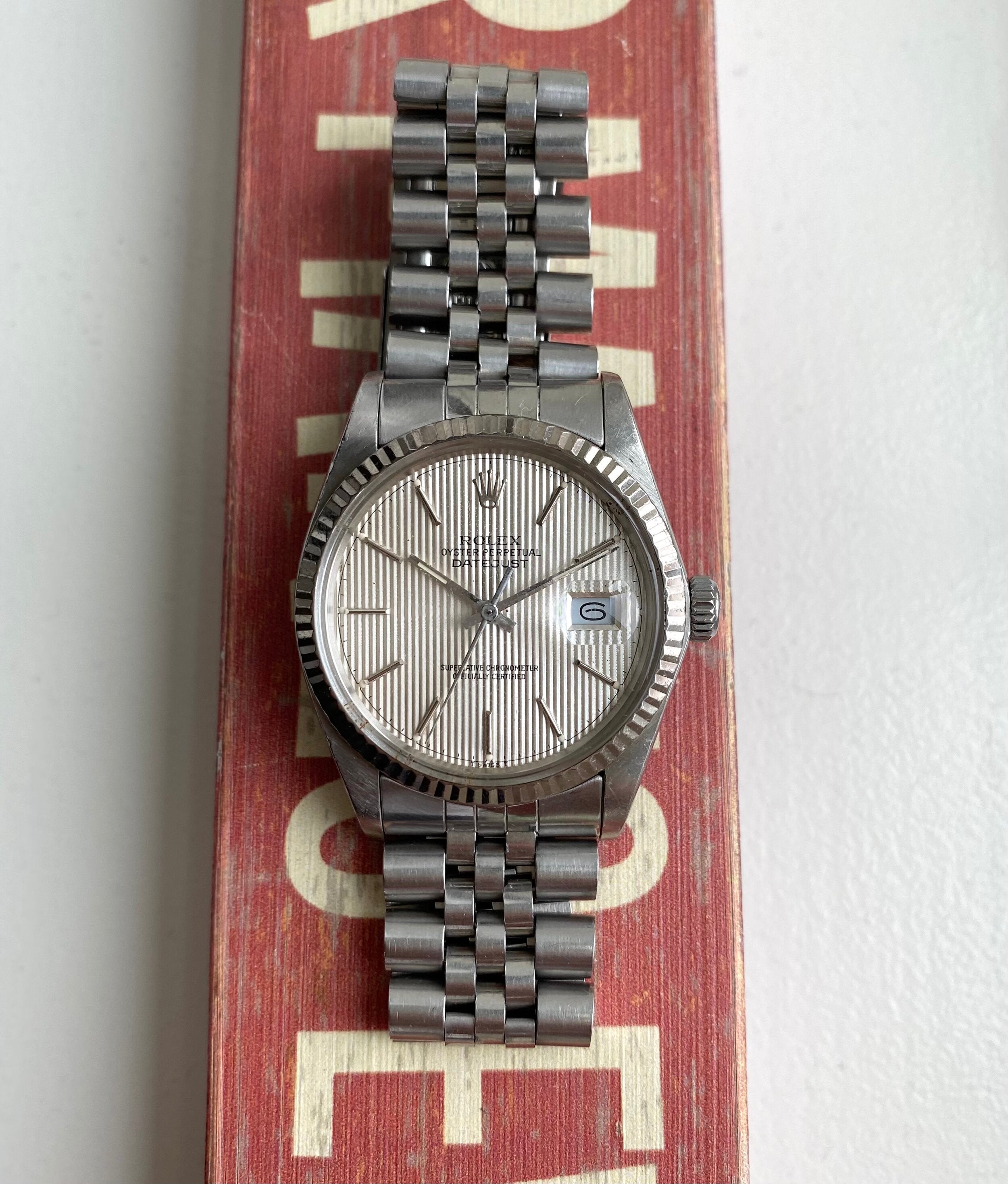 Rolex Datejust ref. 16014 — Tapestry Dial