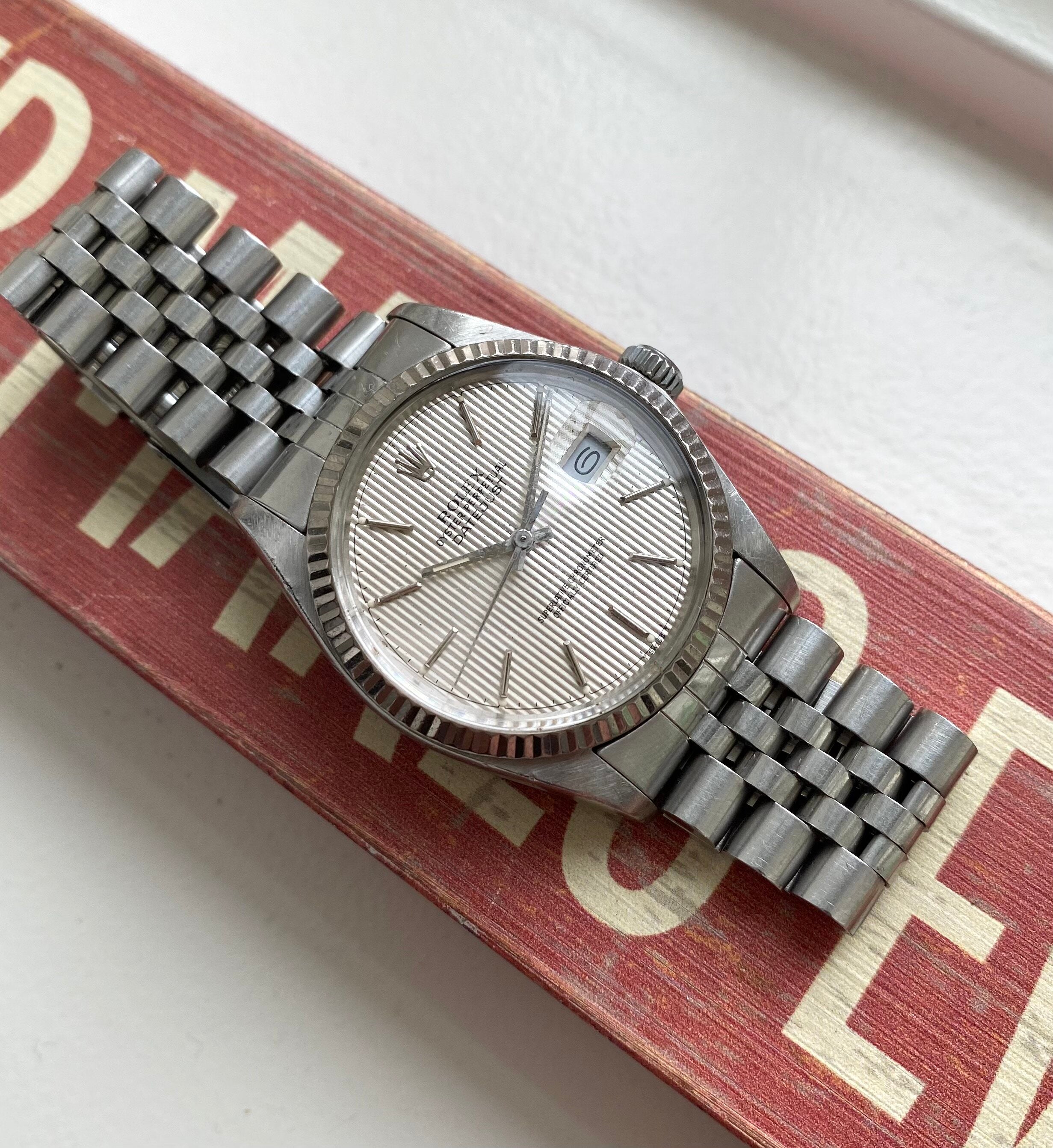 Rolex Datejust ref. 16014 — Tapestry Dial