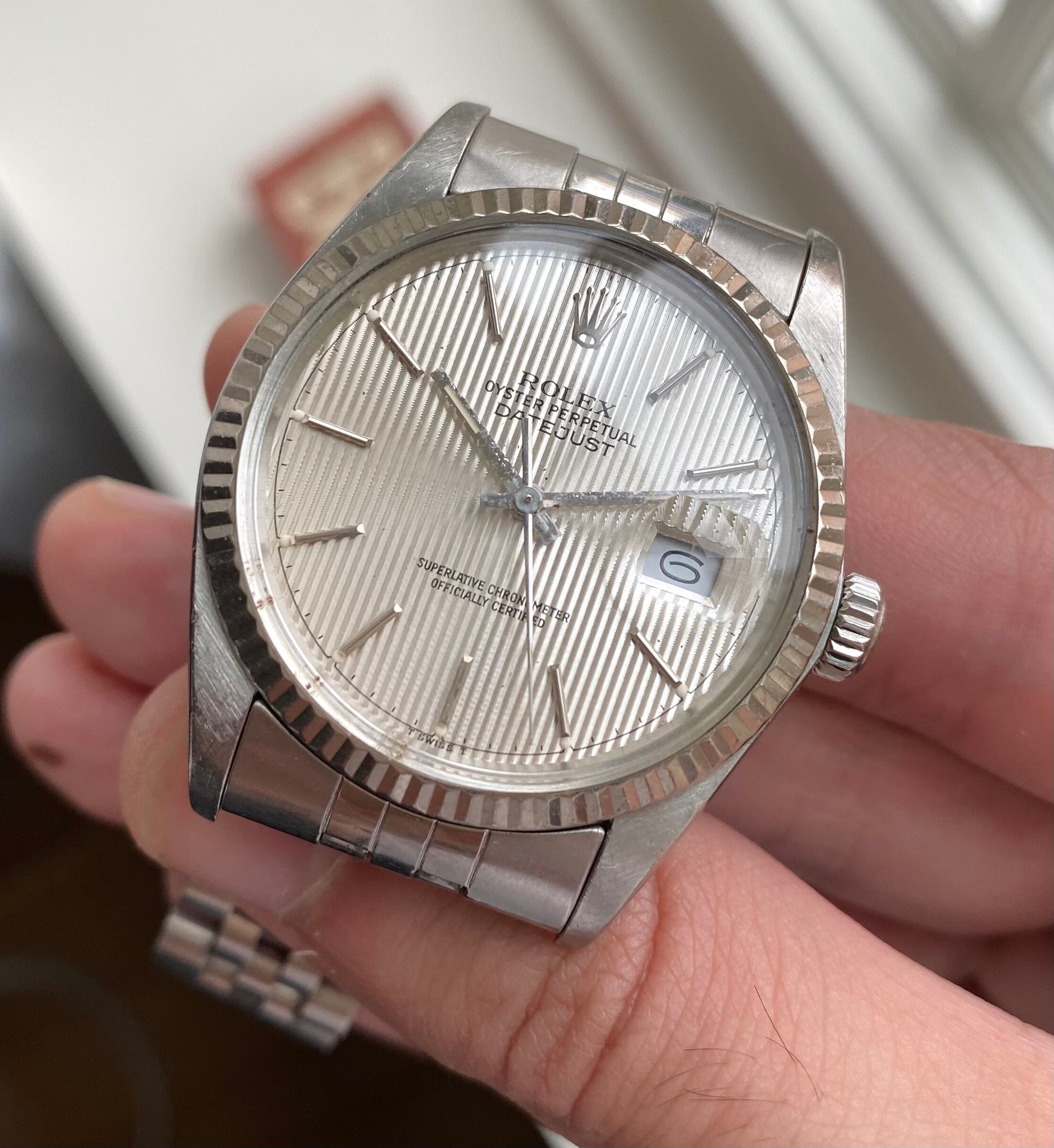 Rolex Datejust ref. 16014 — Tapestry Dial