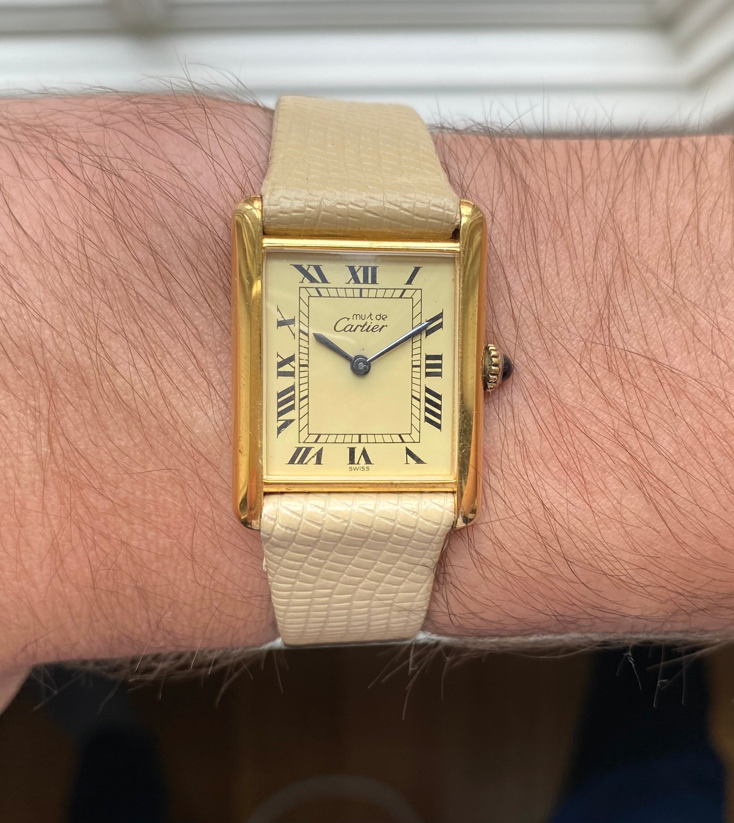 Cartier Tank — Lemon Roman Numerals