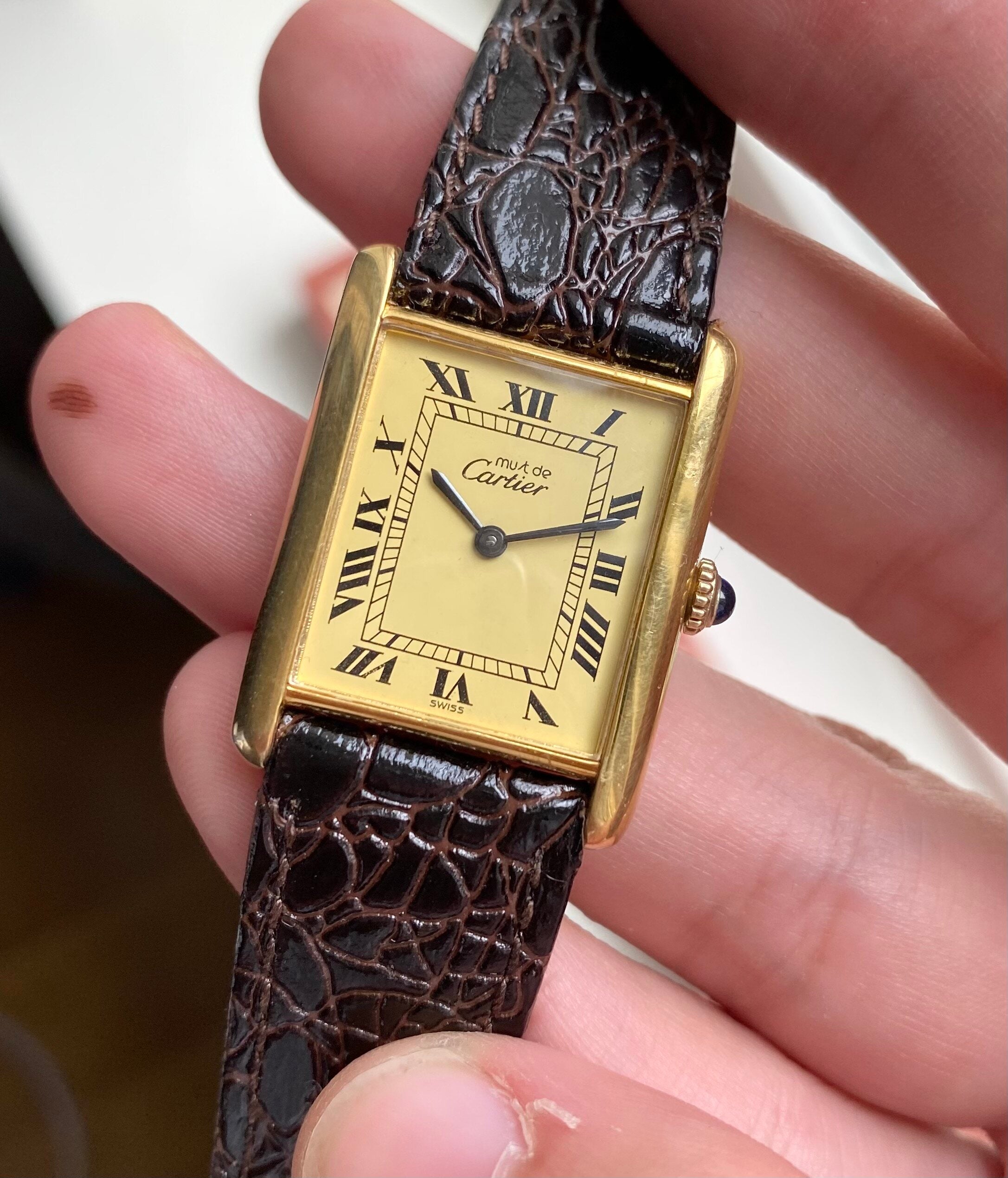 Cartier Tank — Lemon Roman Numerals