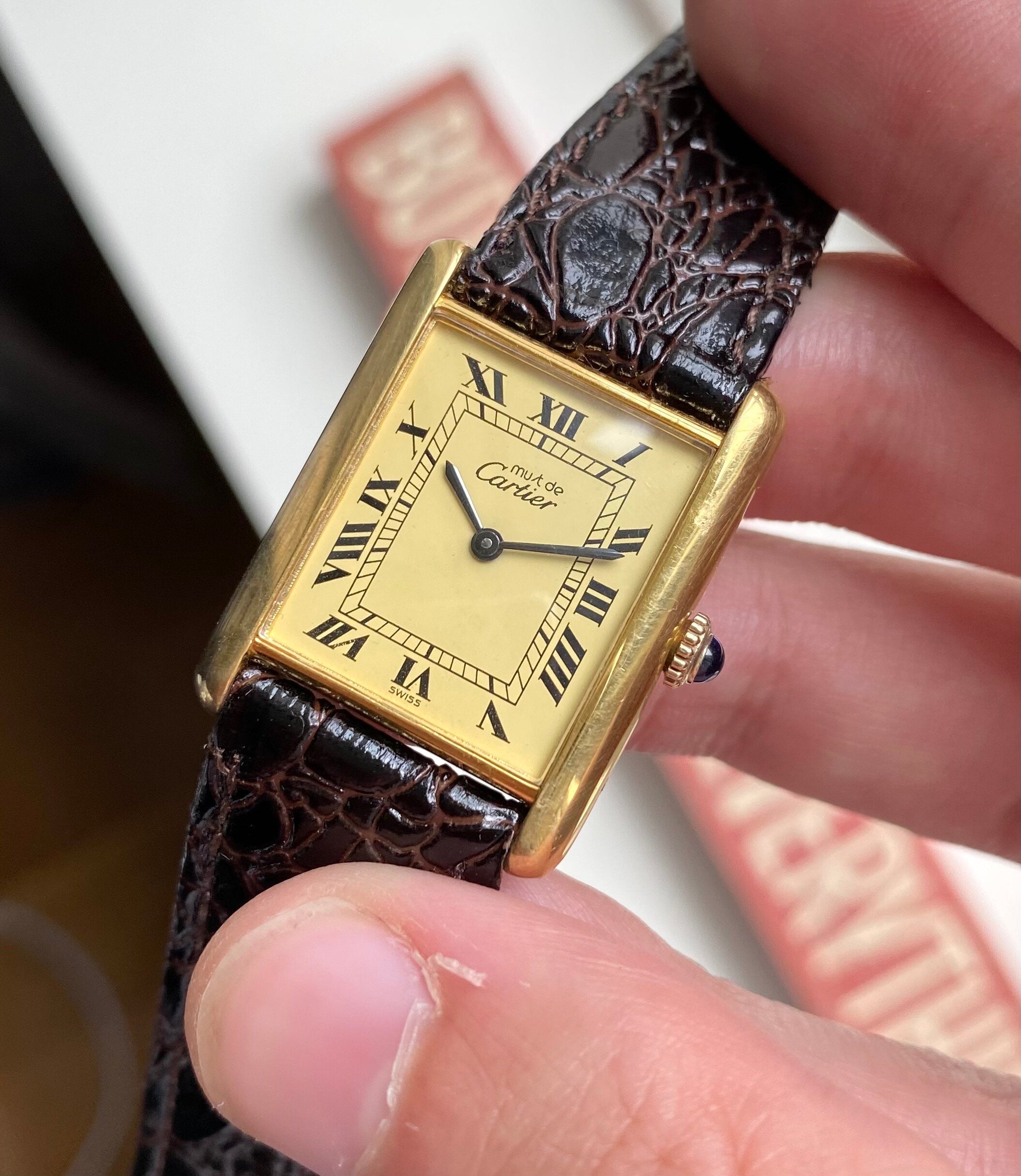 Cartier Tank — Lemon Roman Numerals