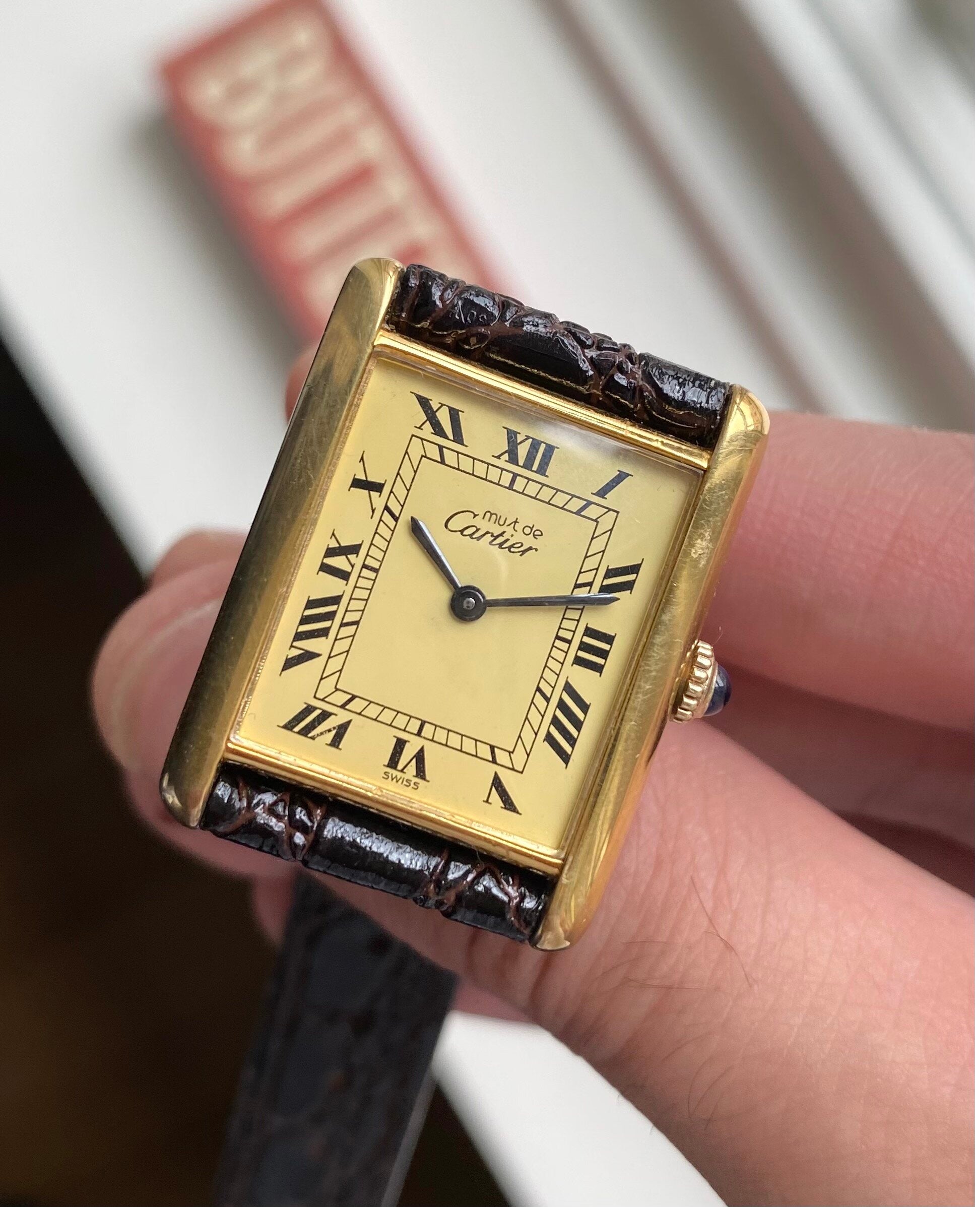 Cartier Tank — Lemon Roman Numerals