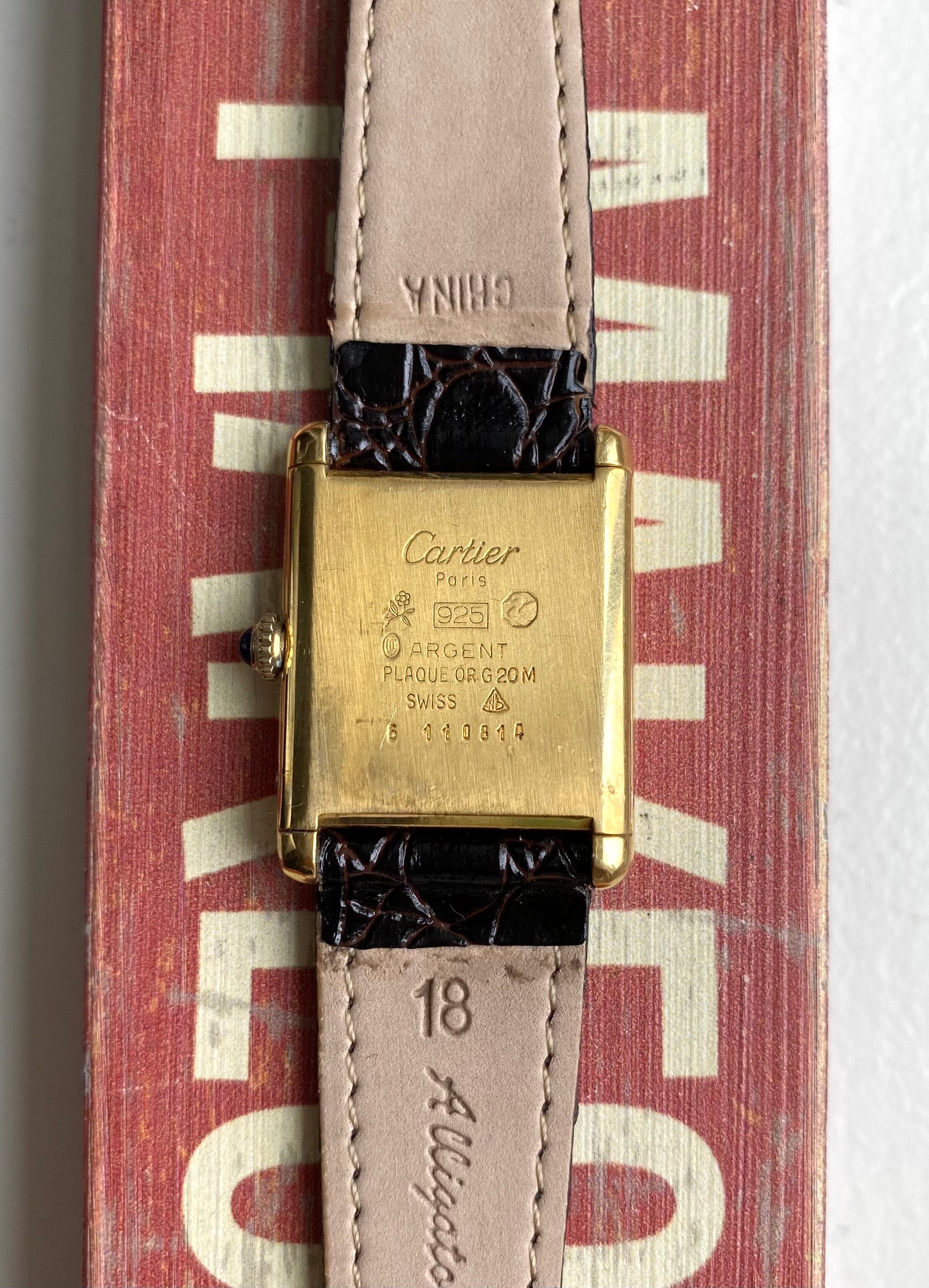 Cartier Tank — Lemon Roman Numerals