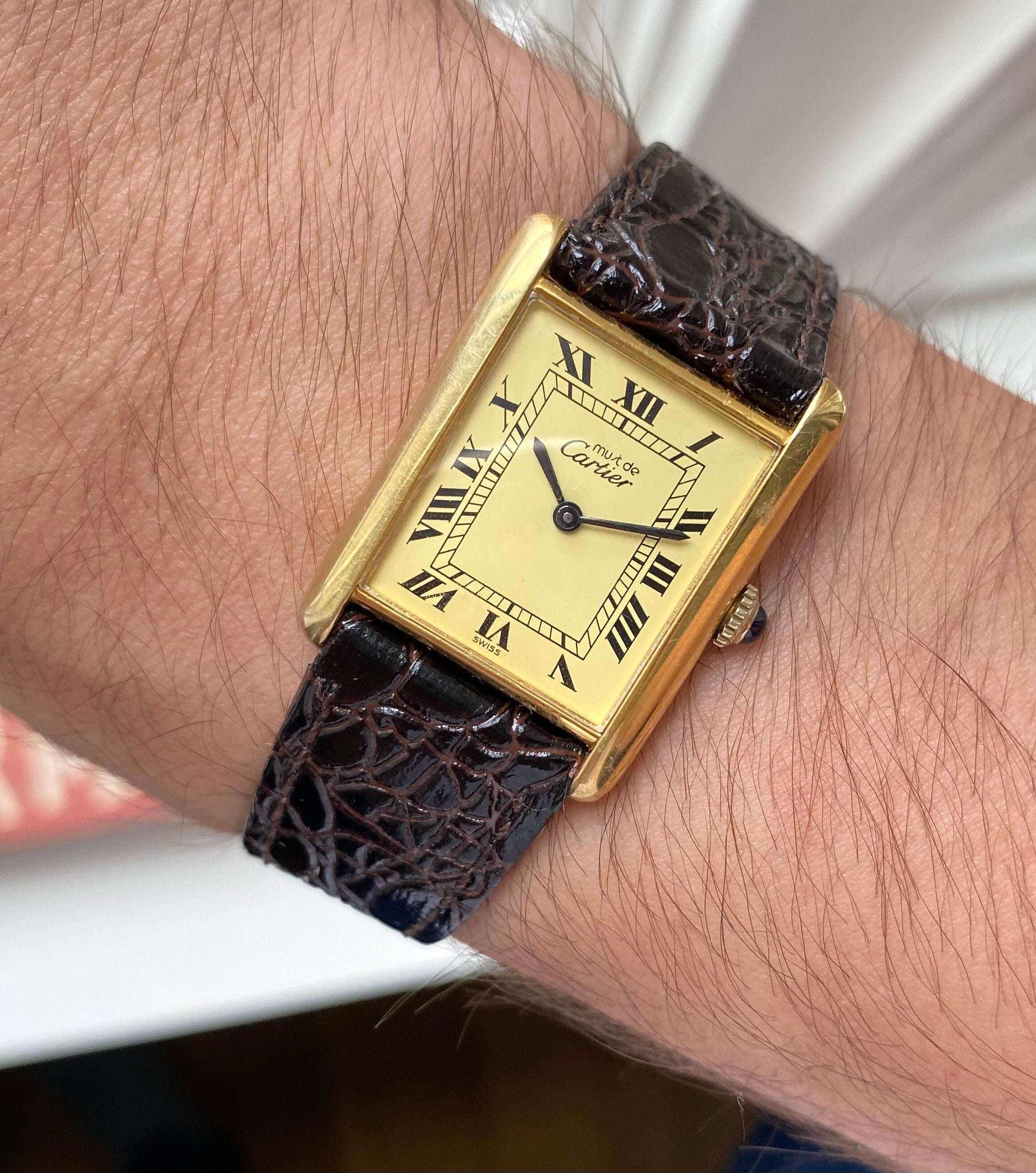 Cartier Tank — Lemon Roman Numerals