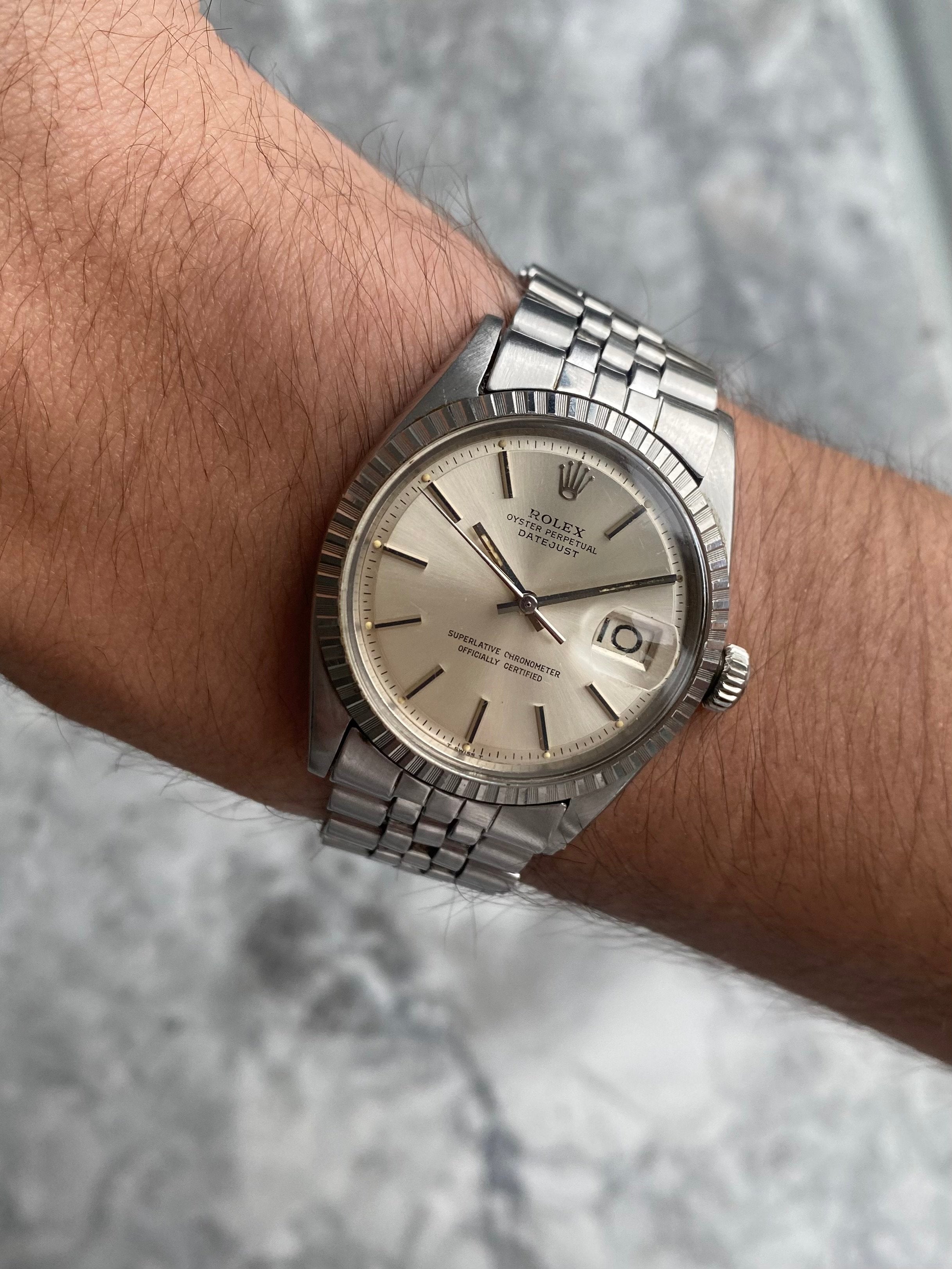 Rolex Datejust 1603 - Silver Dial.