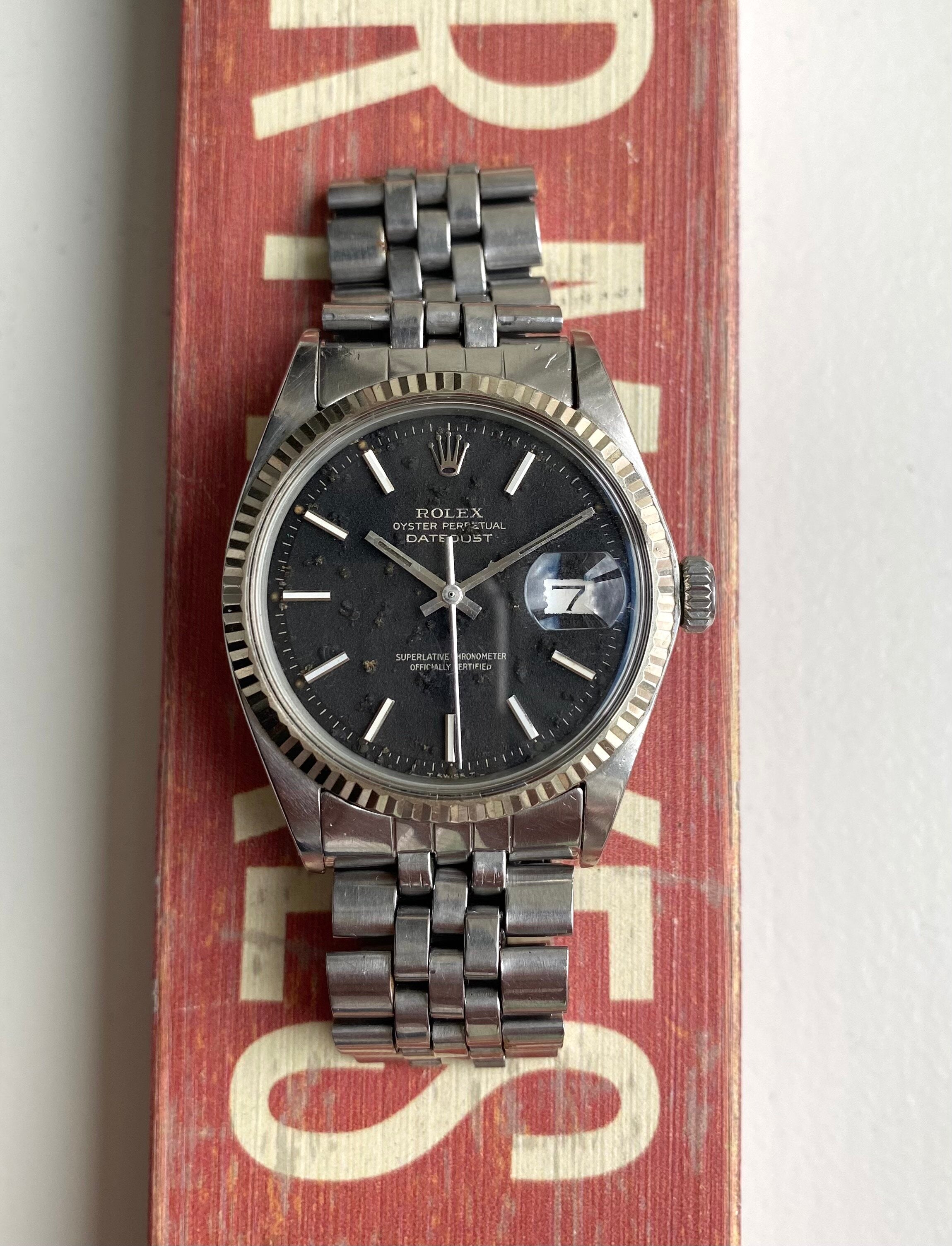 Rolex Datejust ref. 1601 — Matte Black Dial