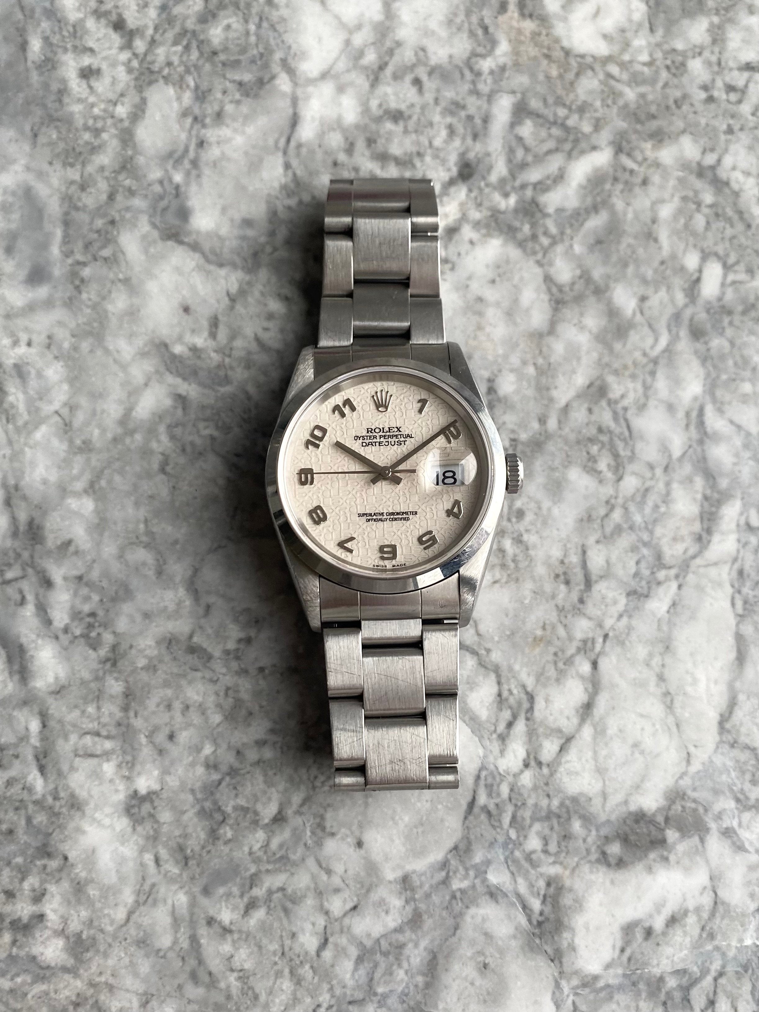 Rolex Datejust 16200 - Silver “Jubilee” Dial.