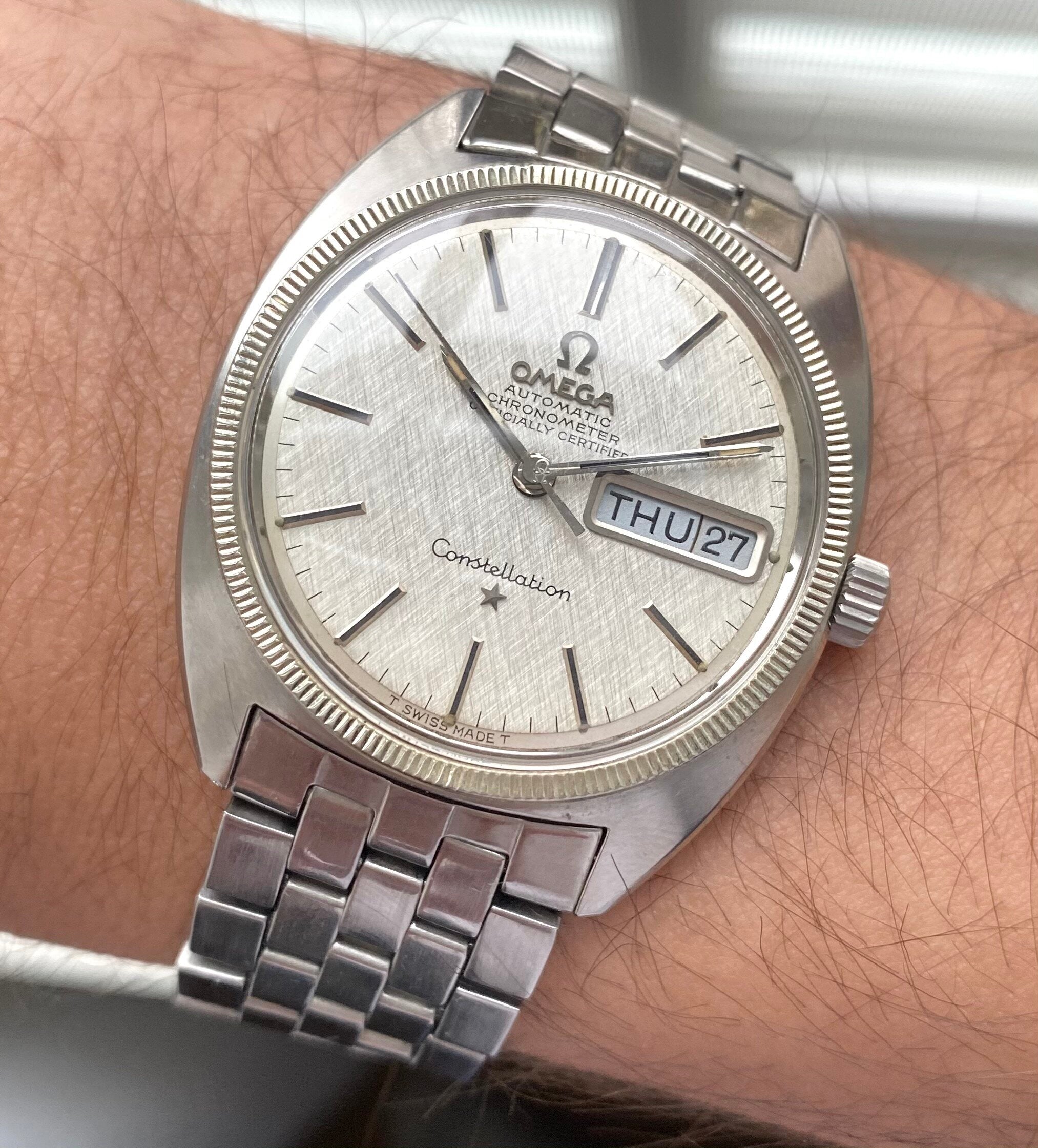 Omega Constellation — Linen Dial