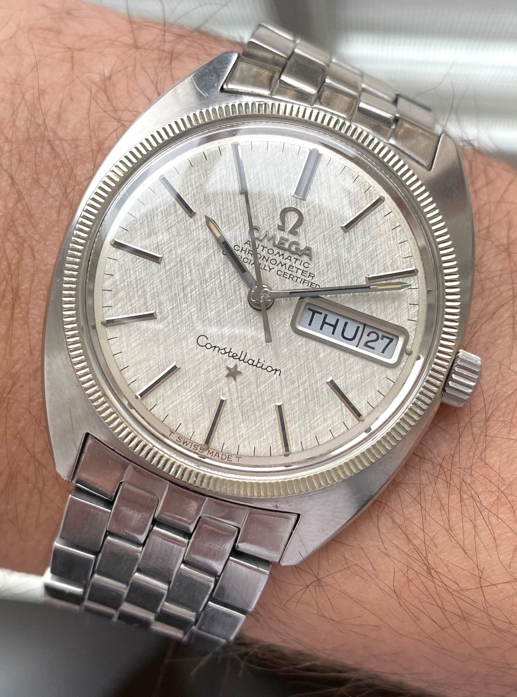 Omega Constellation — Linen Dial