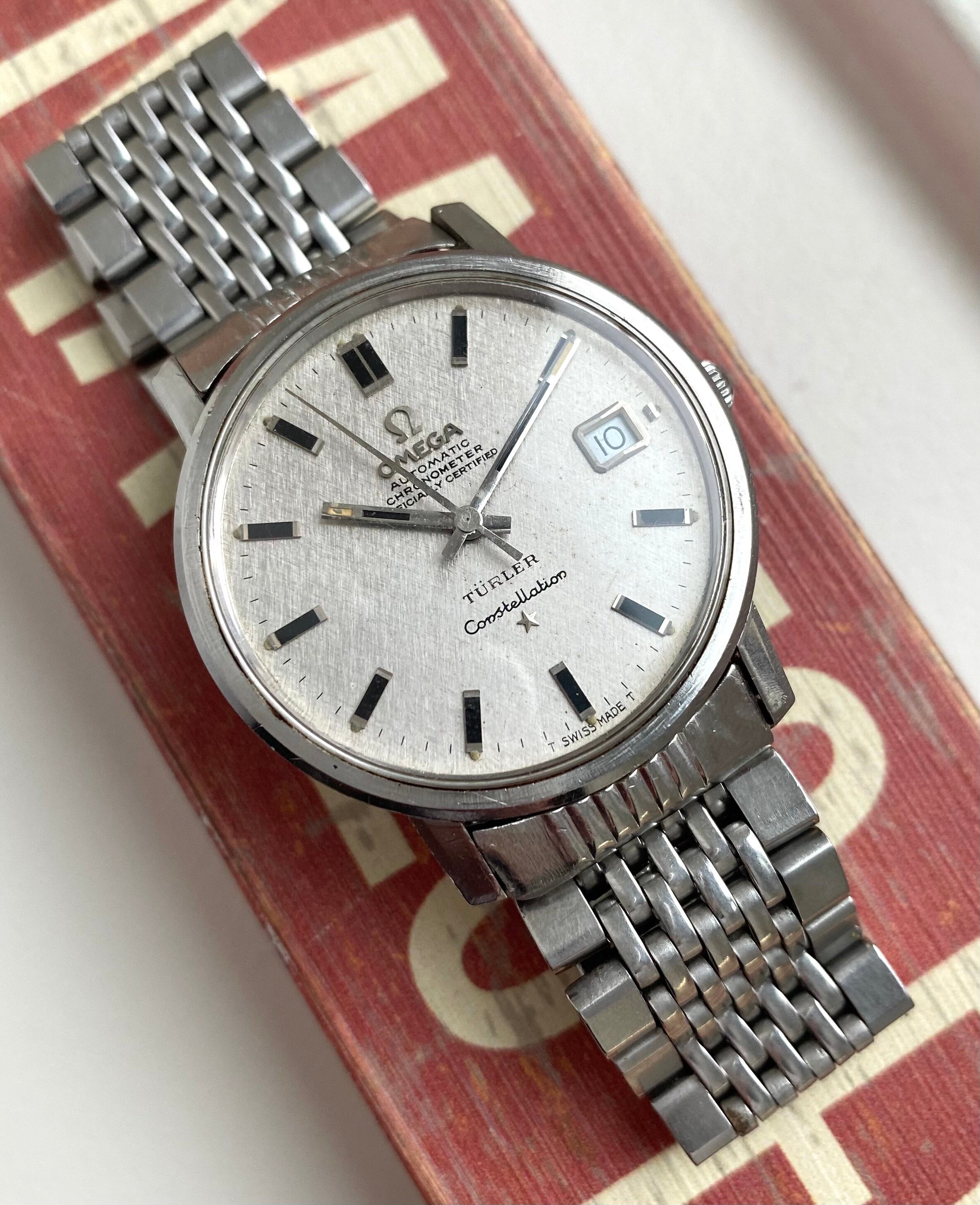 Omega Constellation — "Turler" Signed Linen Dial