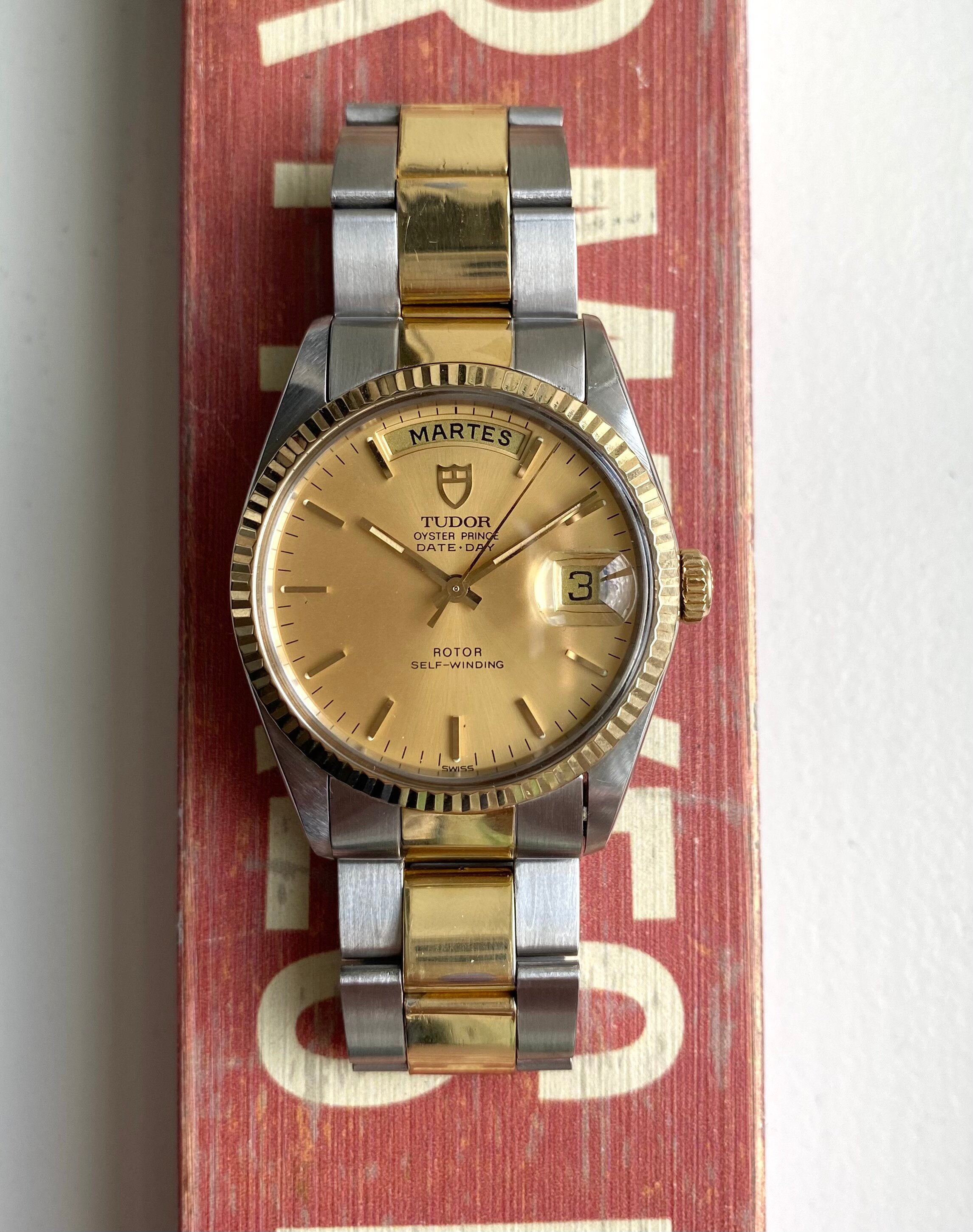 Tudor Oysterprince Date-day — Two-tone