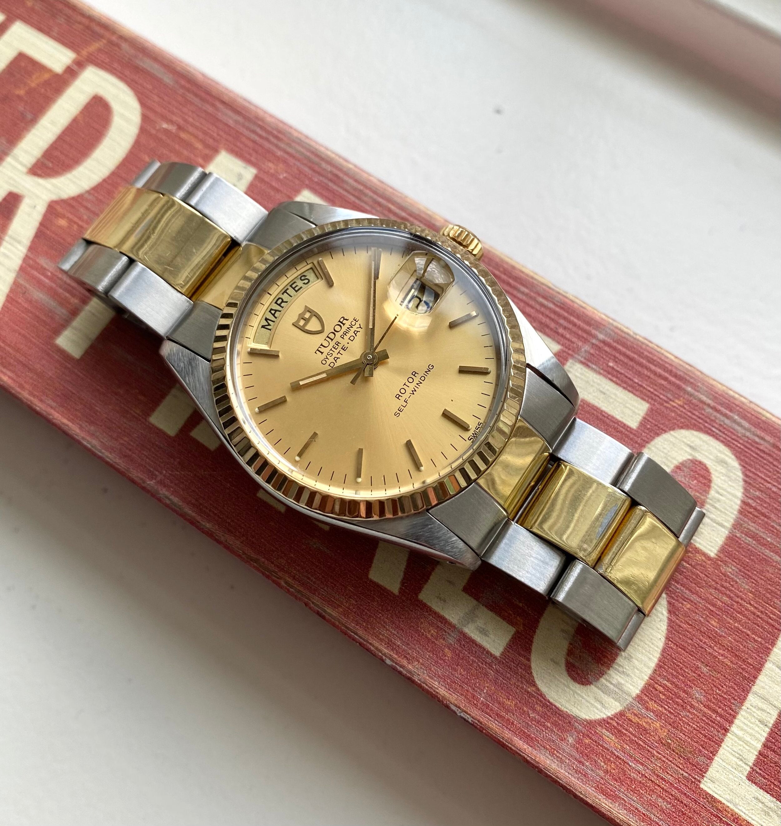 Tudor Oysterprince Date-day — Two-tone