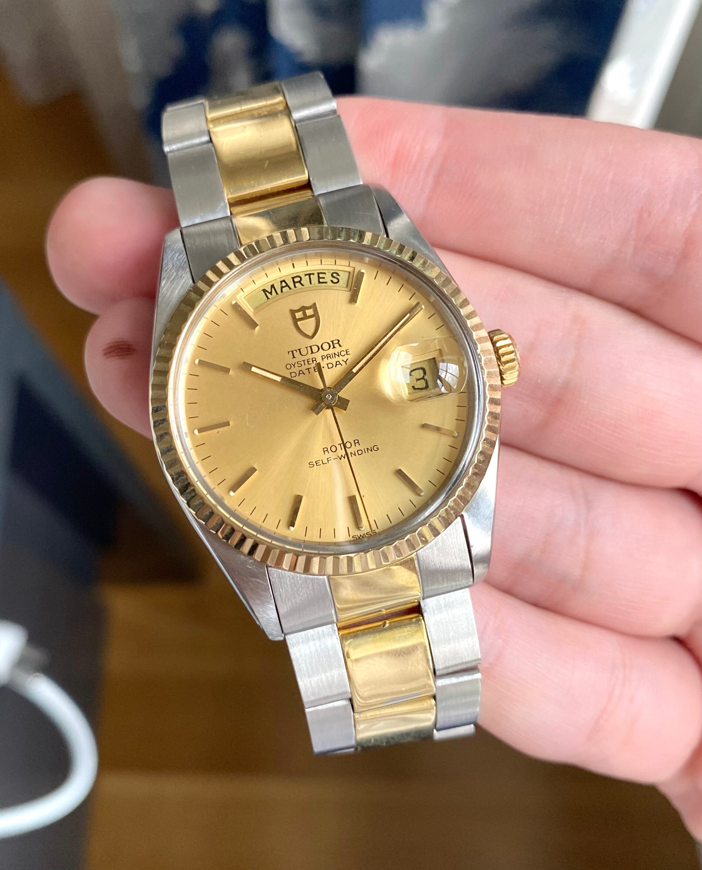 Tudor Oysterprince Date-day — Two-tone