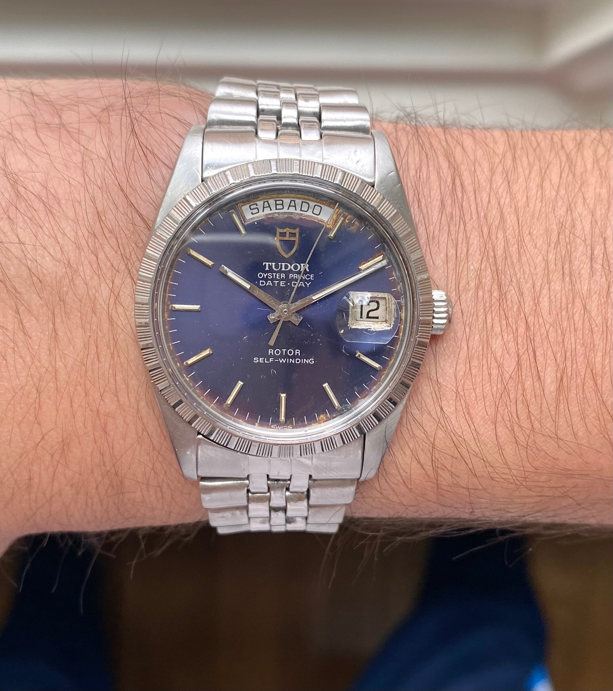 Tudor Oyster Prince Date-day — Blue Dial