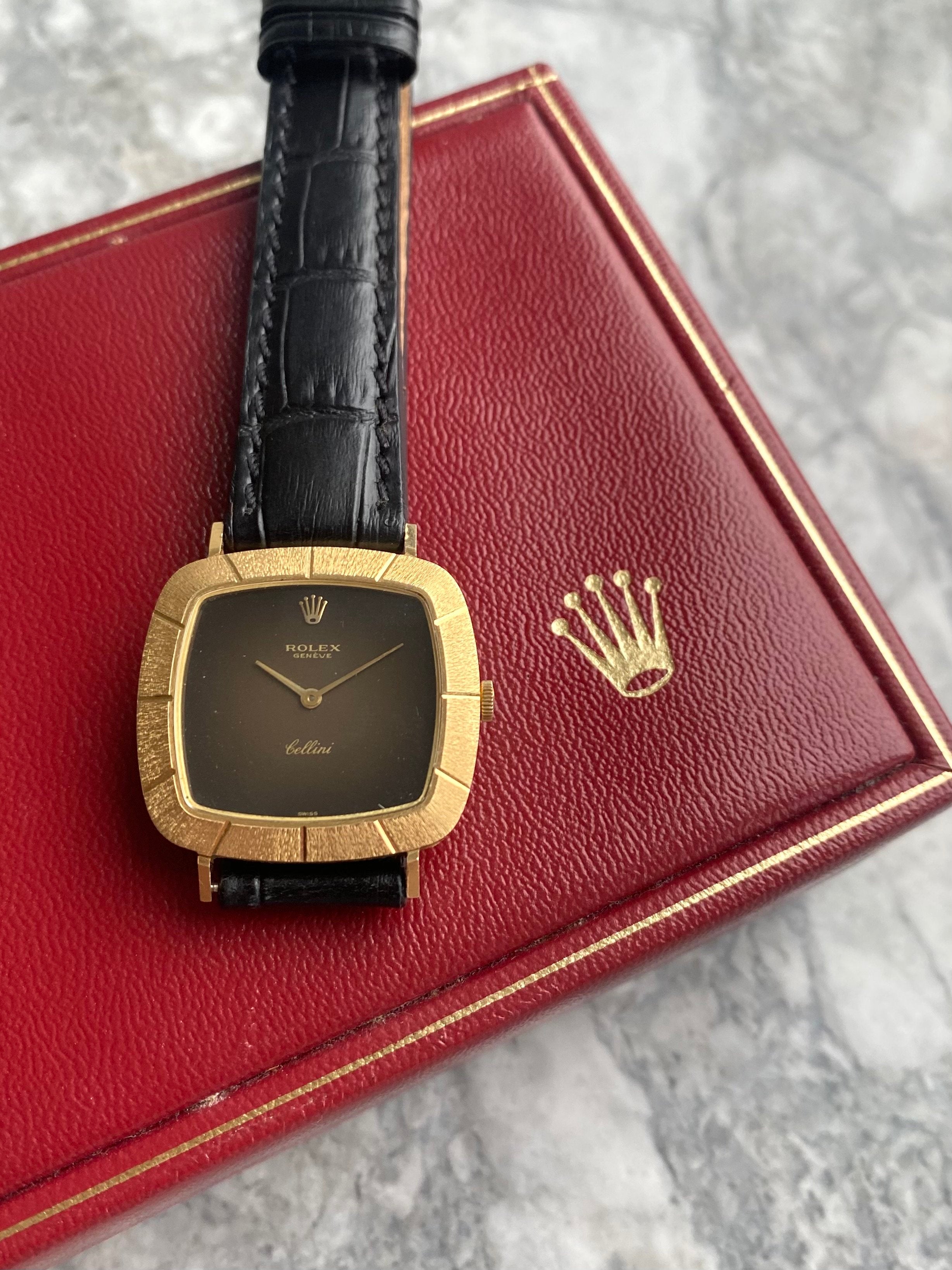 Rolex Cellini - Brown Vignette Dial.