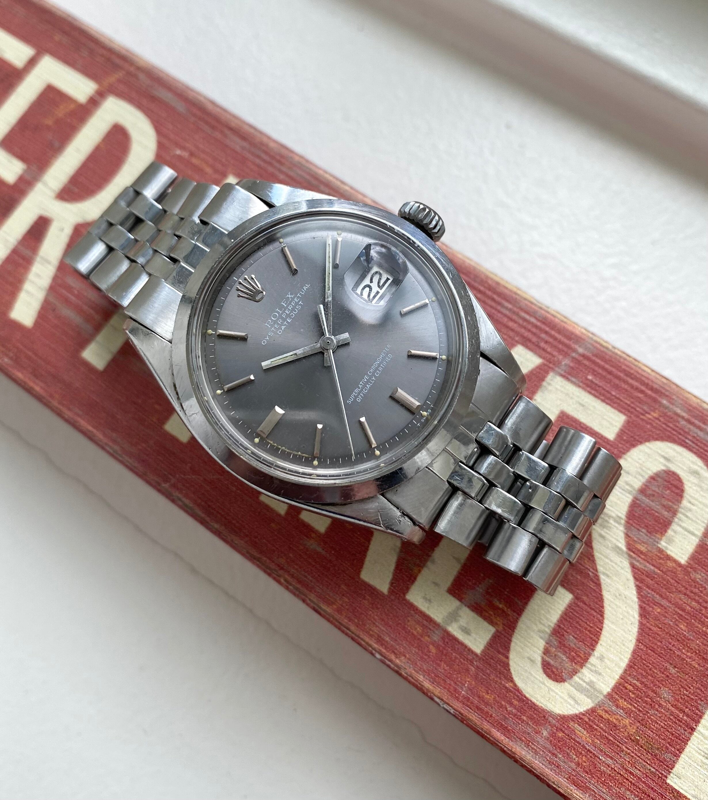 Rolex Datejust ref. 1600 — Grey Dial