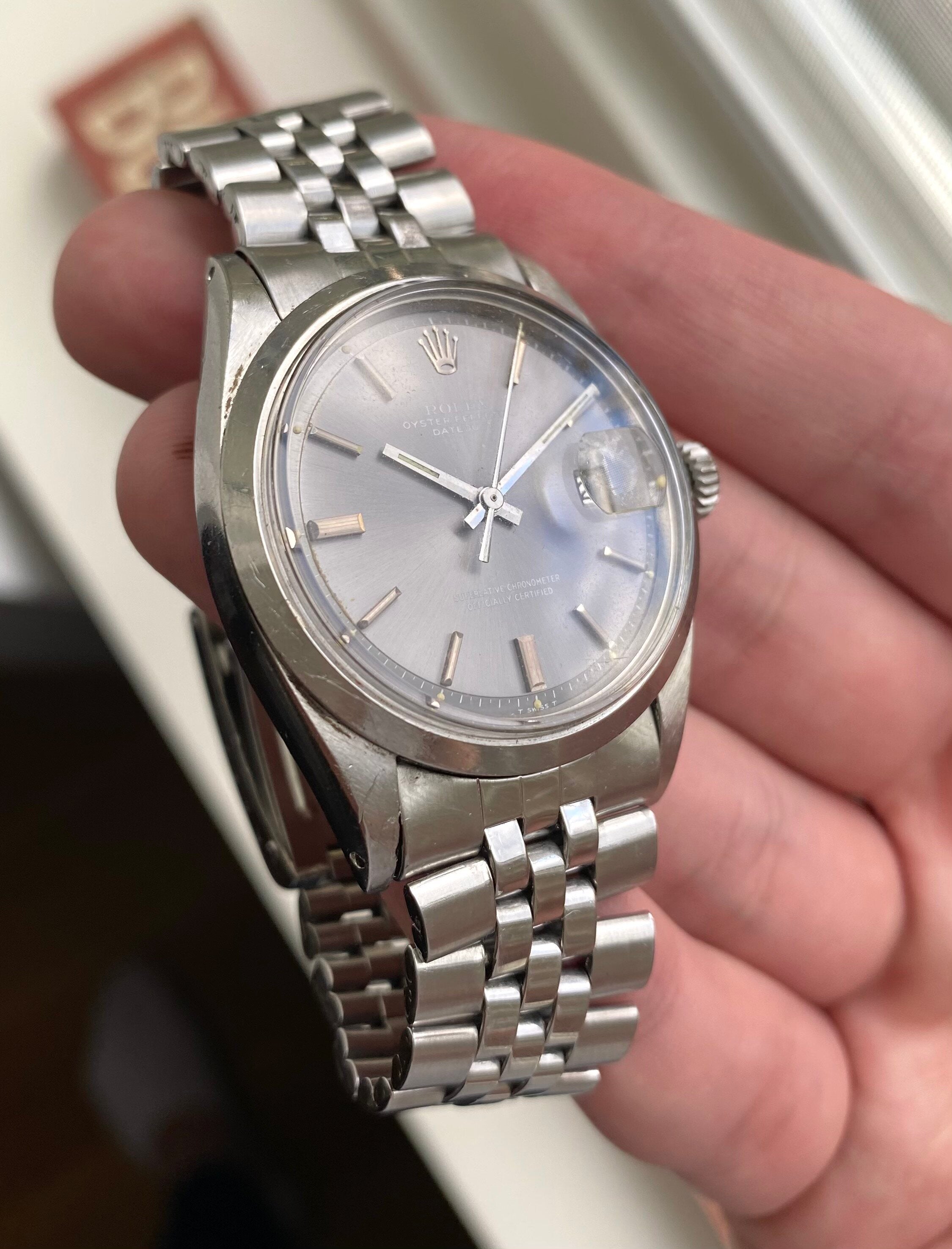 Rolex Datejust ref. 1600 — Grey Dial