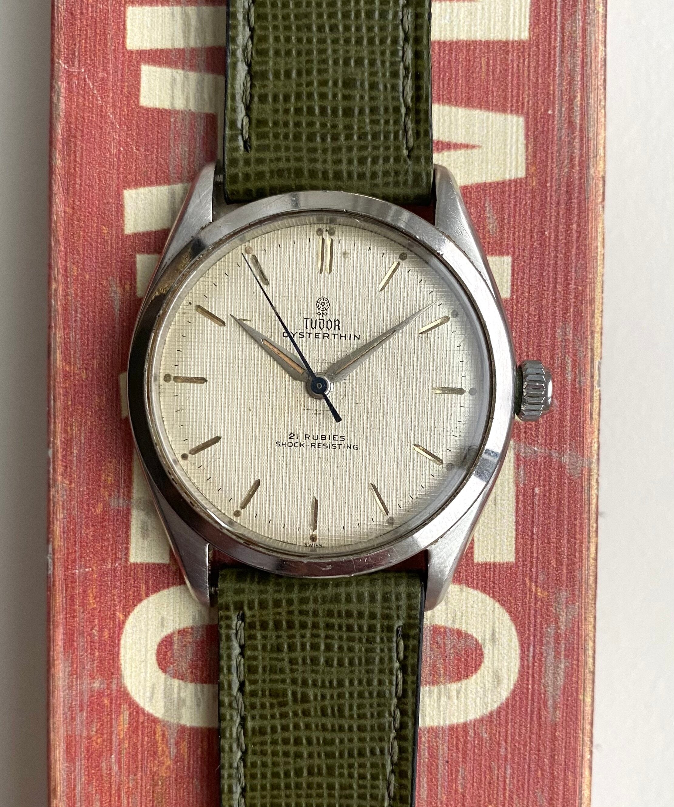 Tudor Oysterthin — Linen Rose Dial